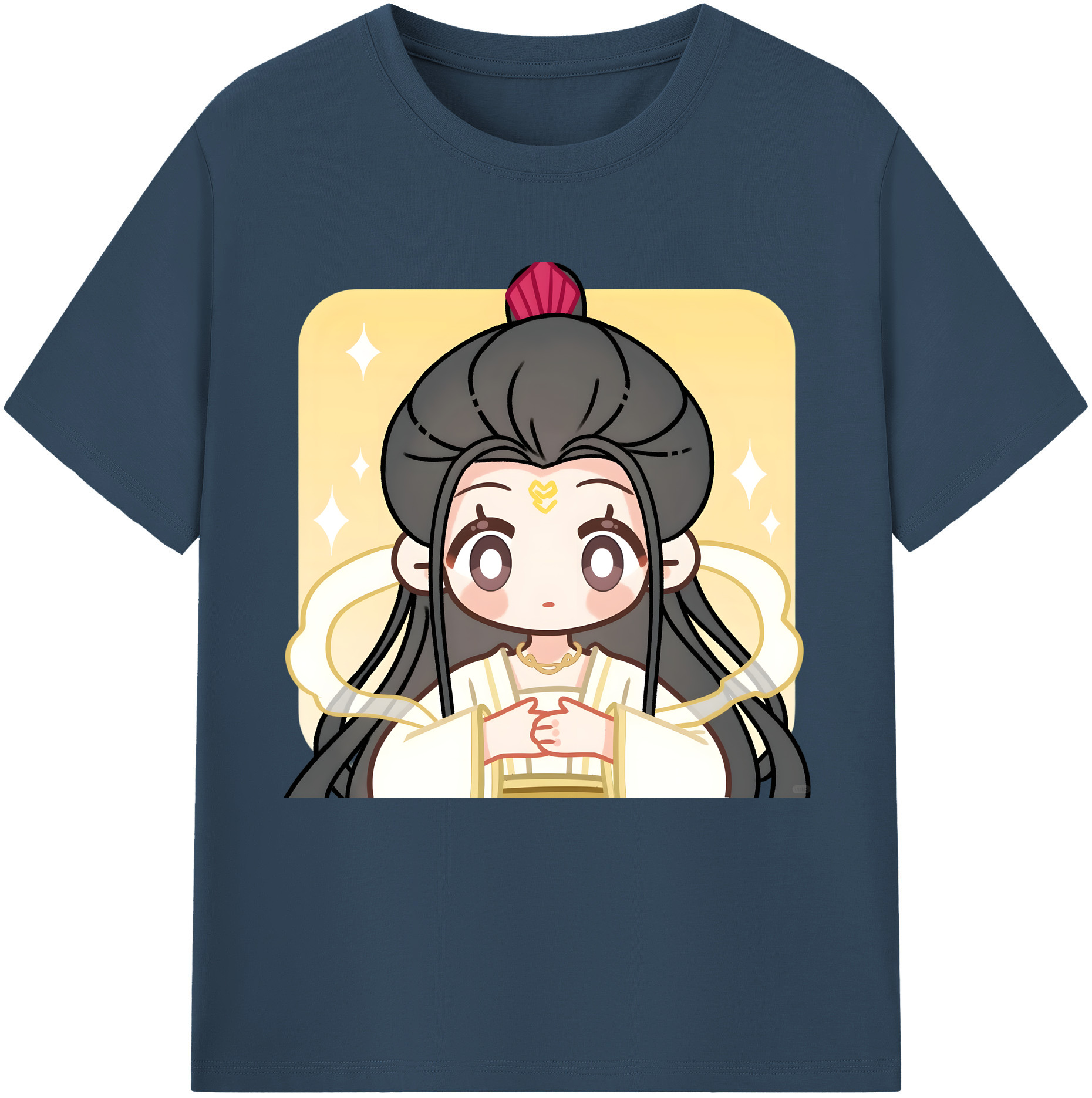 （画像用） Ne Zha 2 ナタ 魔童の大暴れ 綿100％半袖Tシャツ（フロントプリント）