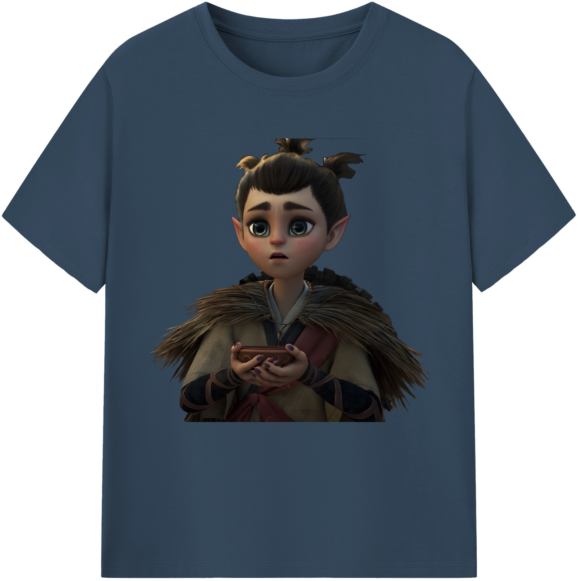 （画像用） Ne Zha 2 ナタ 魔童の大暴れ 綿100％半袖Tシャツ（フロントプリント）