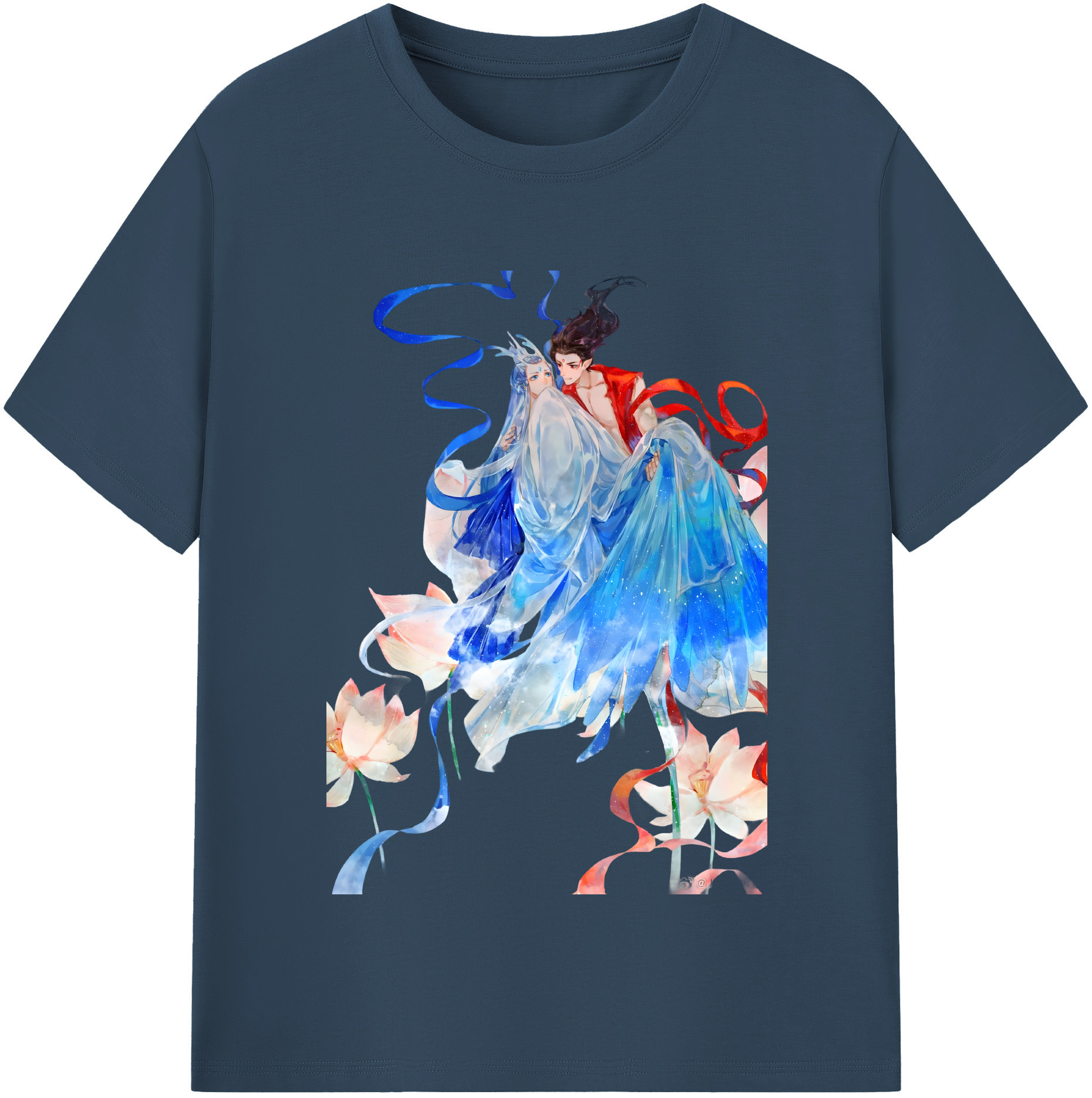 （画像用） Ne Zha 2 ナタ 魔童の大暴れ 綿100％半袖Tシャツ（フロントプリント）