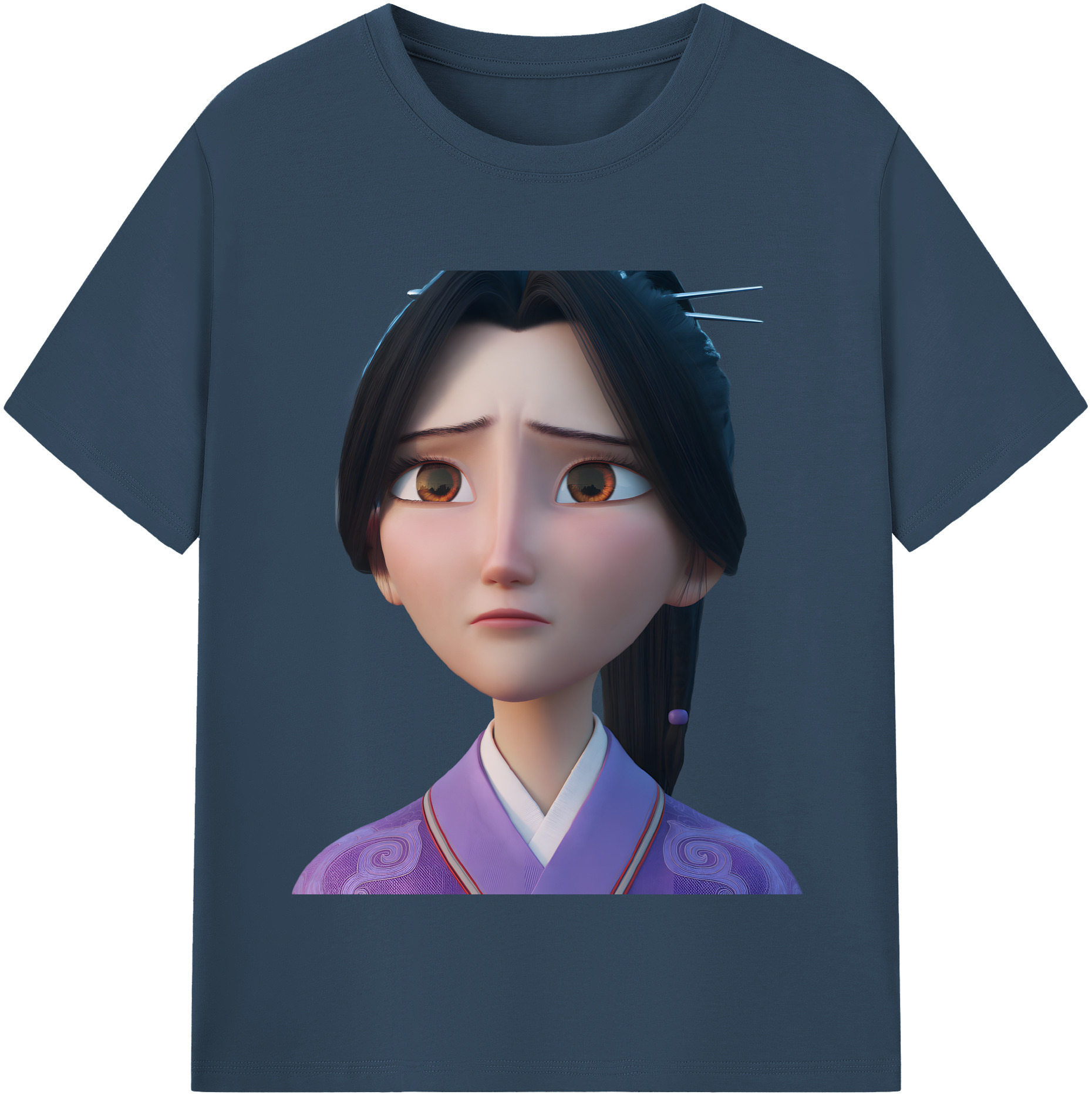 （画像用） Ne Zha 2 ナタ 魔童の大暴れ 綿100％半袖Tシャツ（フロントプリント）