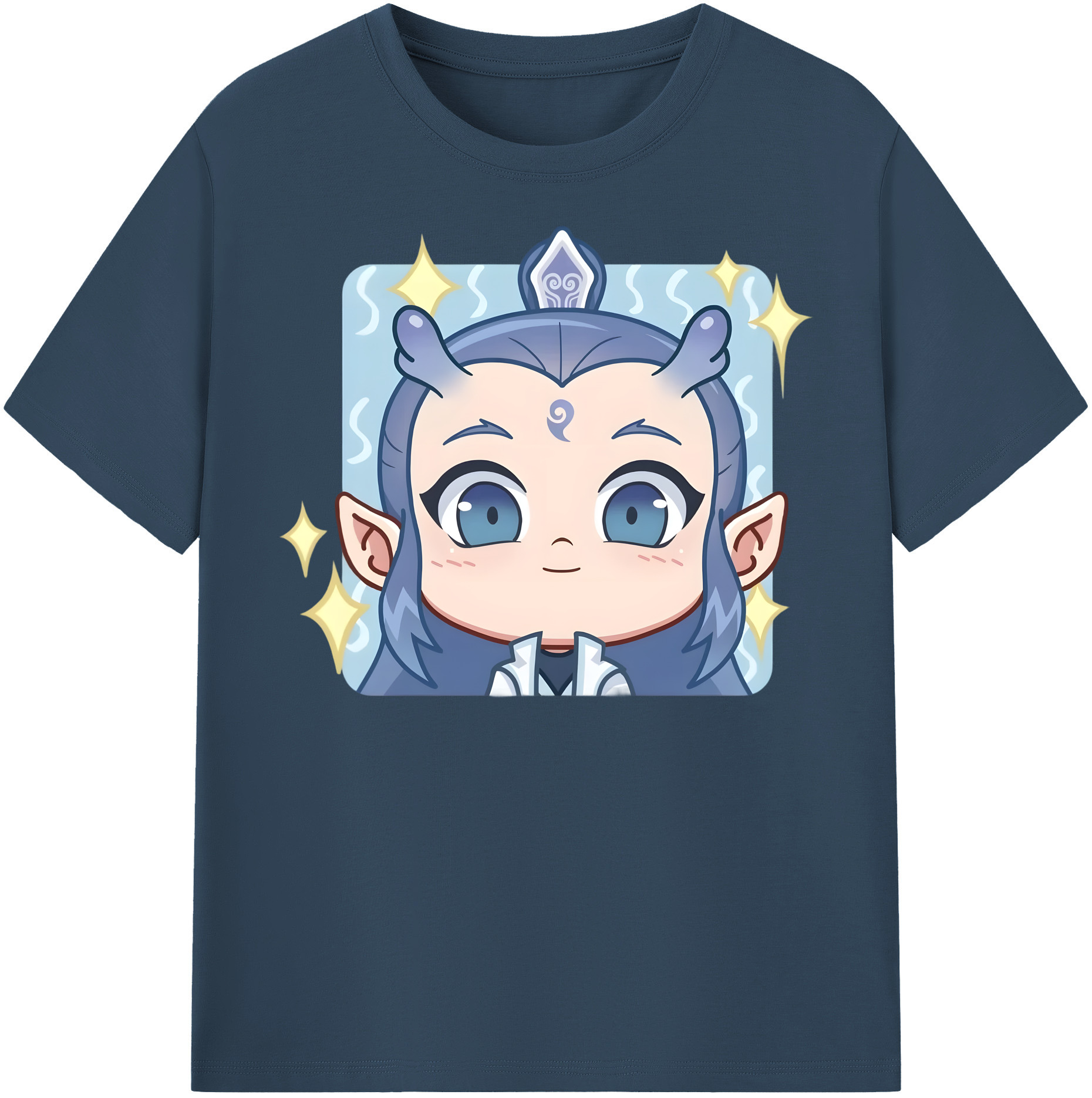 （画像用） Ne Zha 2 ナタ 魔童の大暴れ 綿100％半袖Tシャツ（フロントプリント）