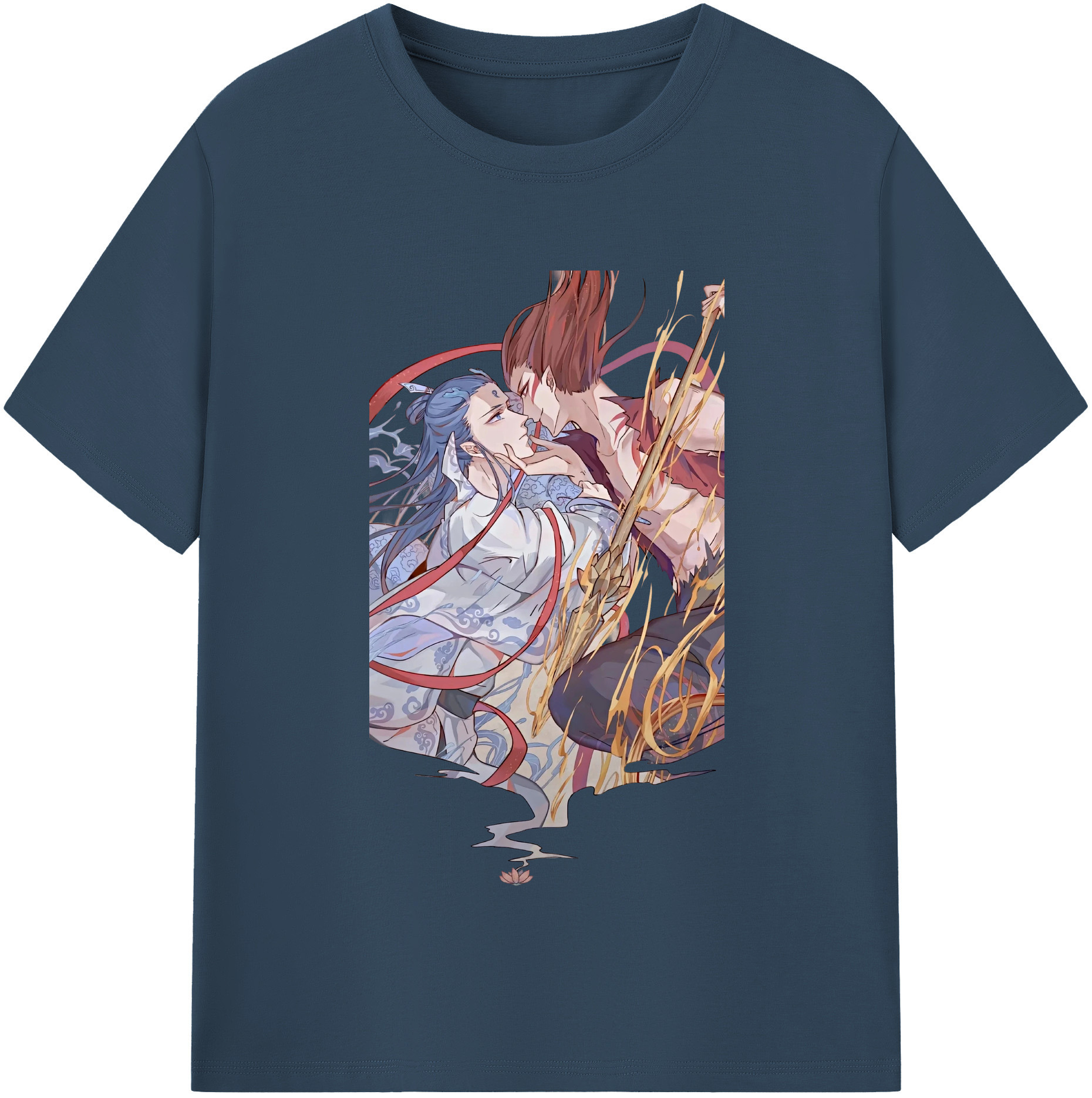 （画像用） Ne Zha 2 ナタ 魔童の大暴れ 綿100％半袖Tシャツ（フロントプリント）