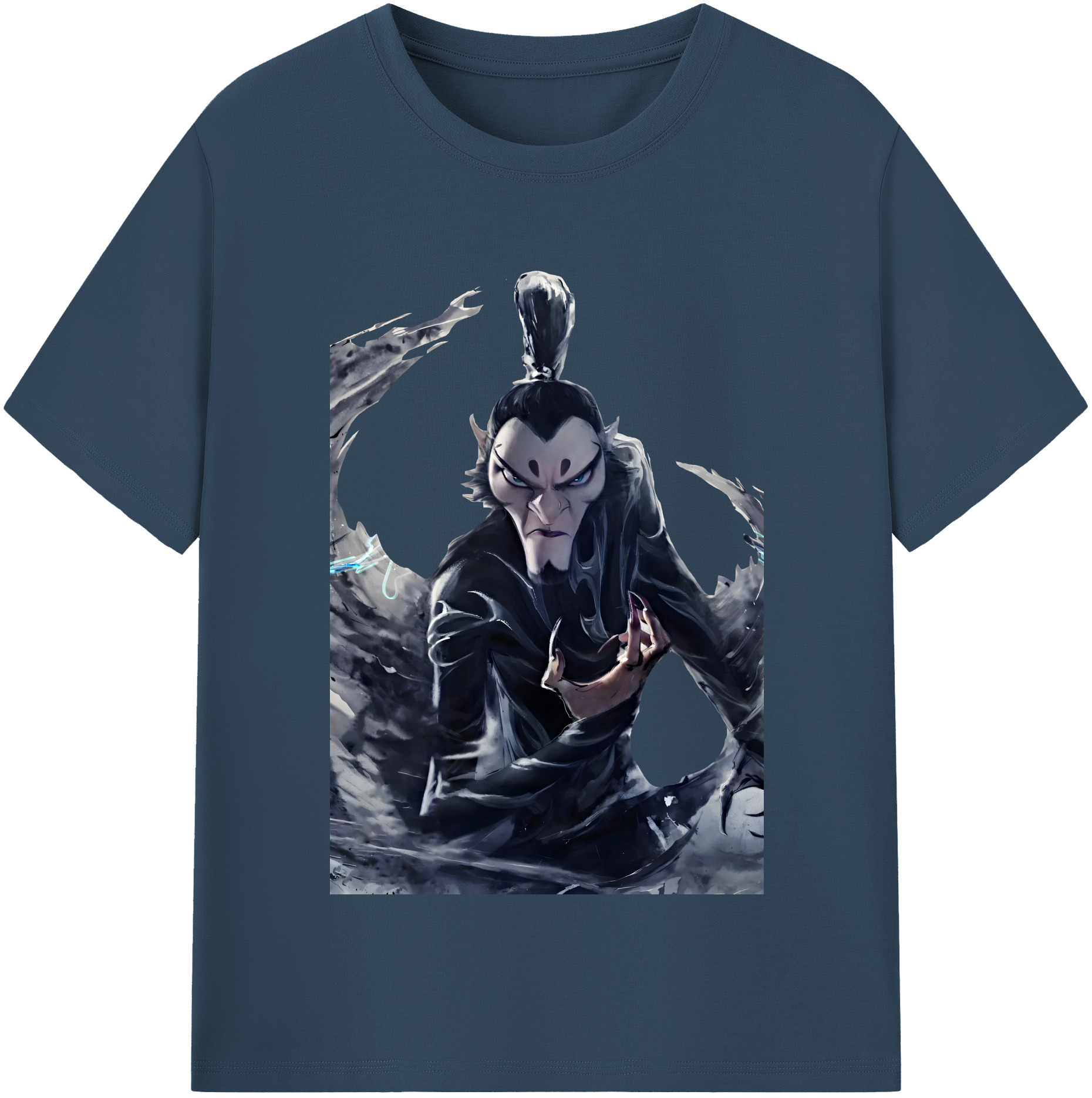 （画像用） Ne Zha 2 ナタ 魔童の大暴れ 綿100％半袖Tシャツ（フロントプリント）
