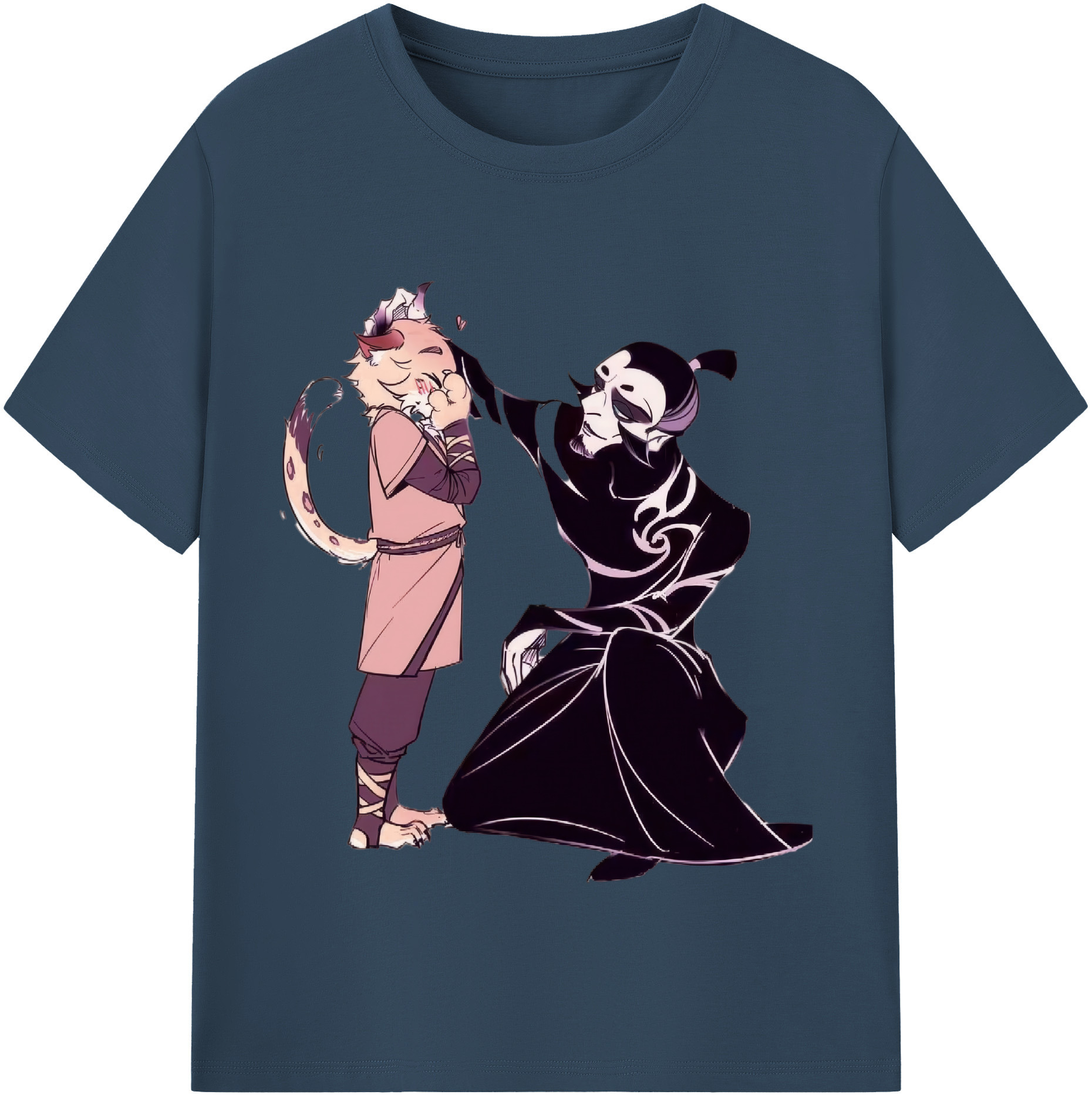 （画像用） Ne Zha 2 ナタ 魔童の大暴れ 綿100％半袖Tシャツ（フロントプリント）