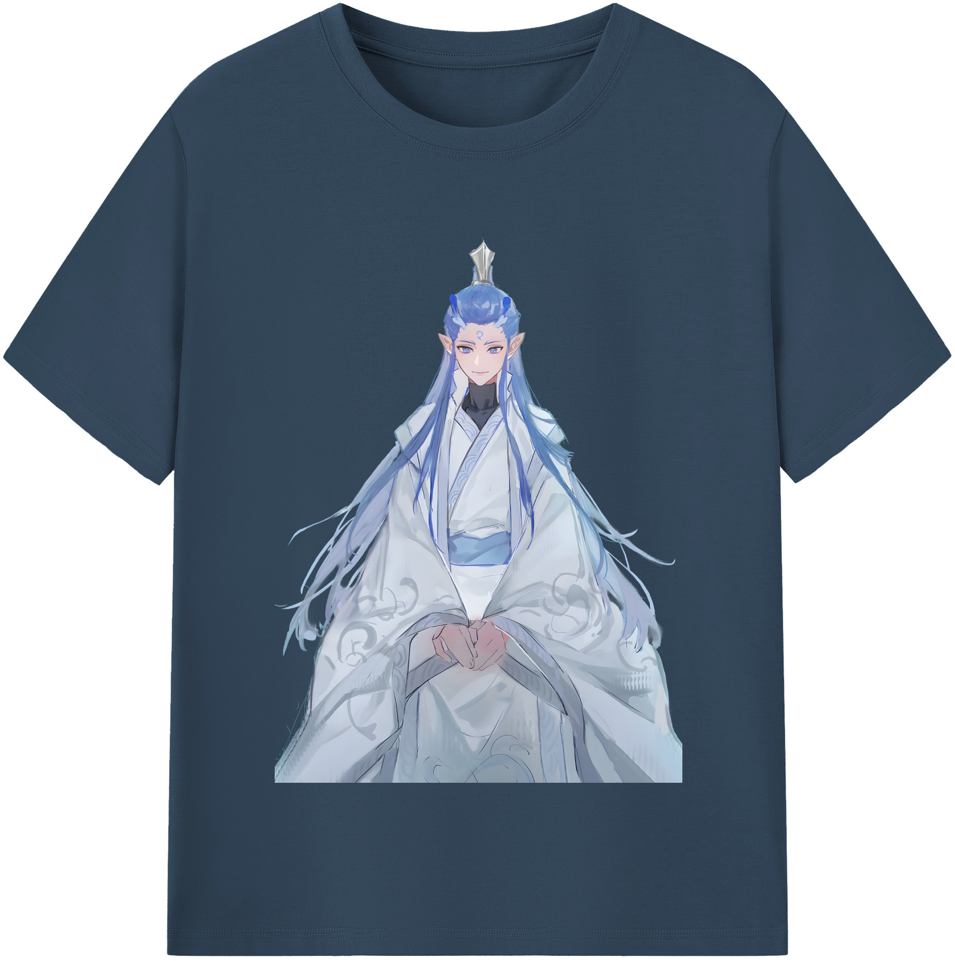 （画像用） Ne Zha 2 ナタ 魔童の大暴れ 綿100％半袖Tシャツ（フロントプリント）