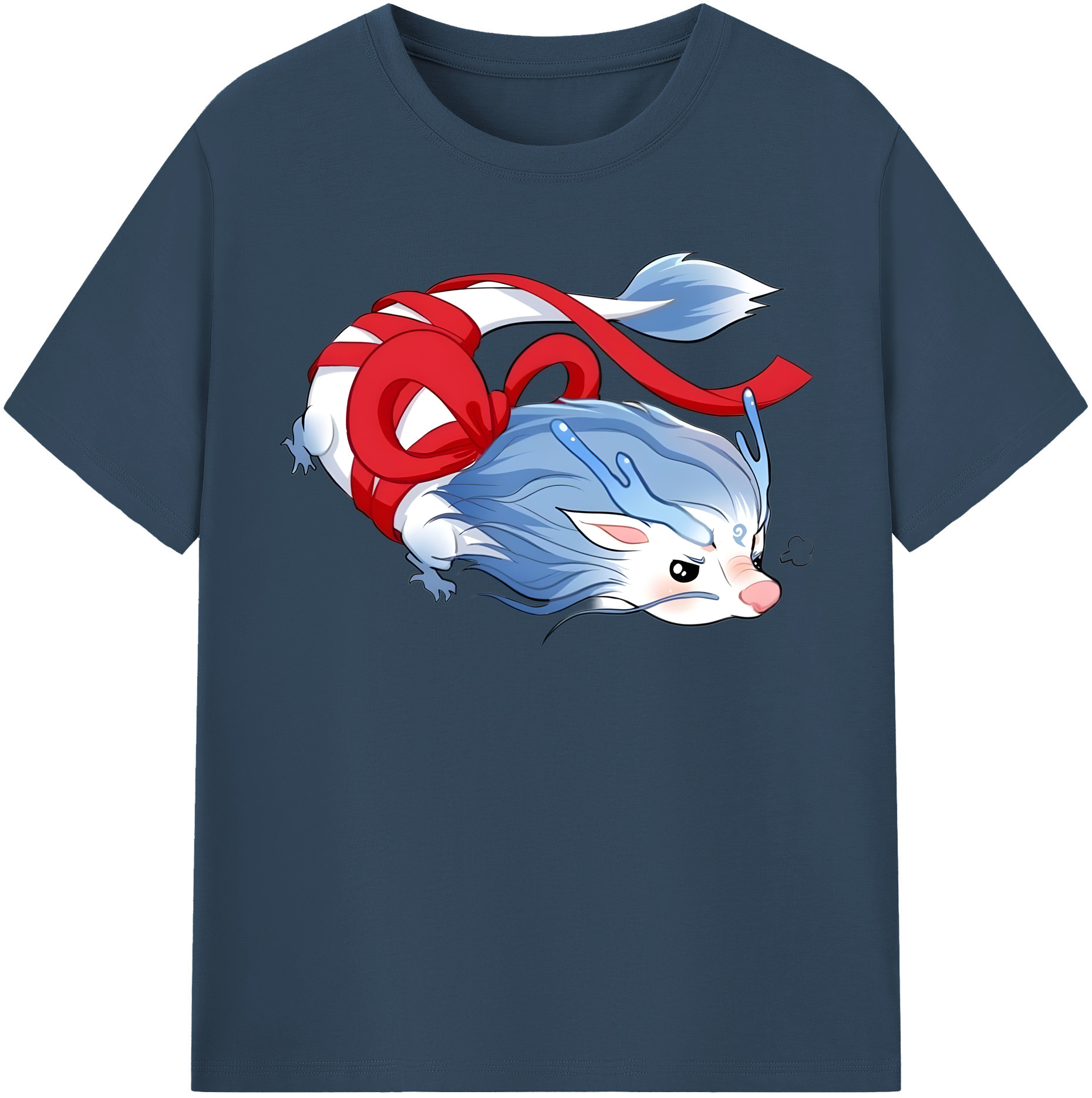 （画像用） Ne Zha 2 ナタ 魔童の大暴れ 綿100％半袖Tシャツ（フロントプリント）