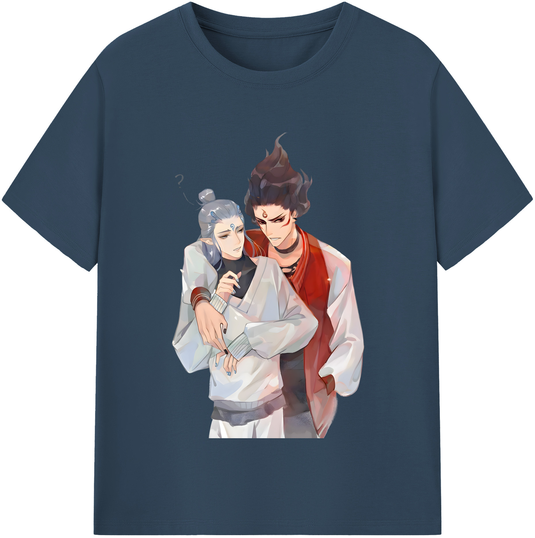 （画像用） Ne Zha 2 ナタ 魔童の大暴れ 綿100％半袖Tシャツ（フロントプリント）
