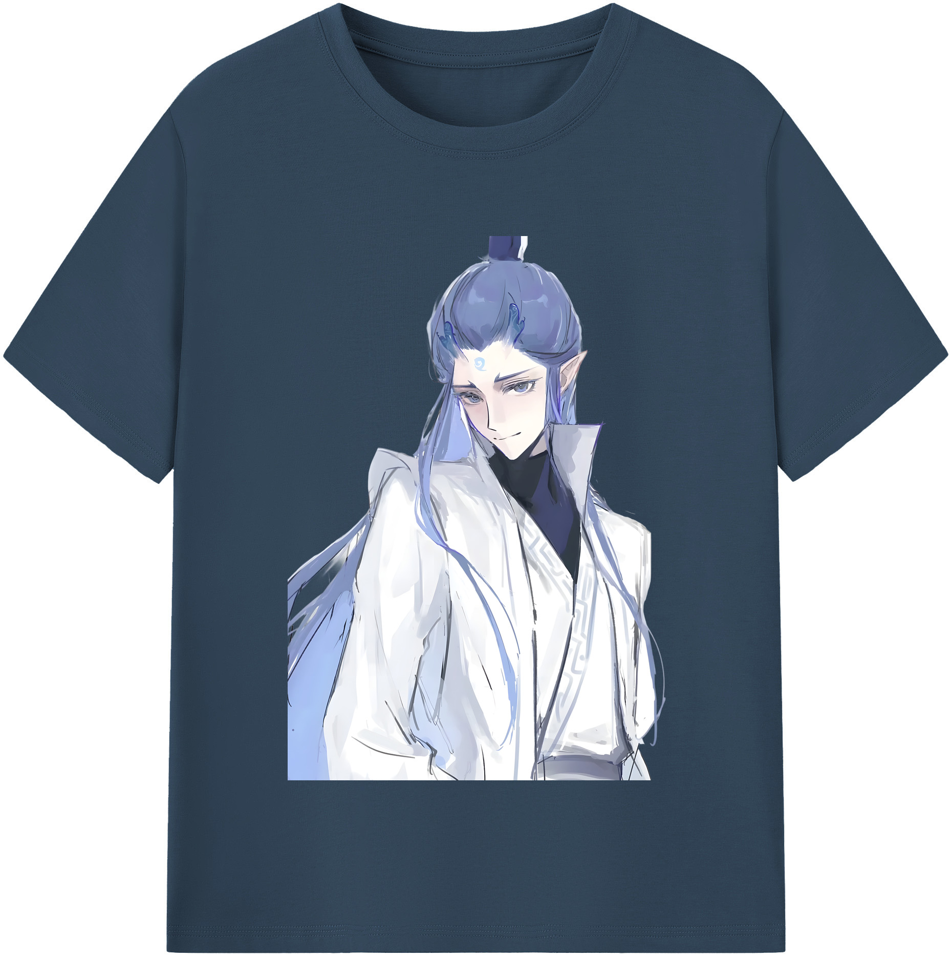 （画像用） Ne Zha 2 ナタ 魔童の大暴れ 綿100％半袖Tシャツ（フロントプリント）