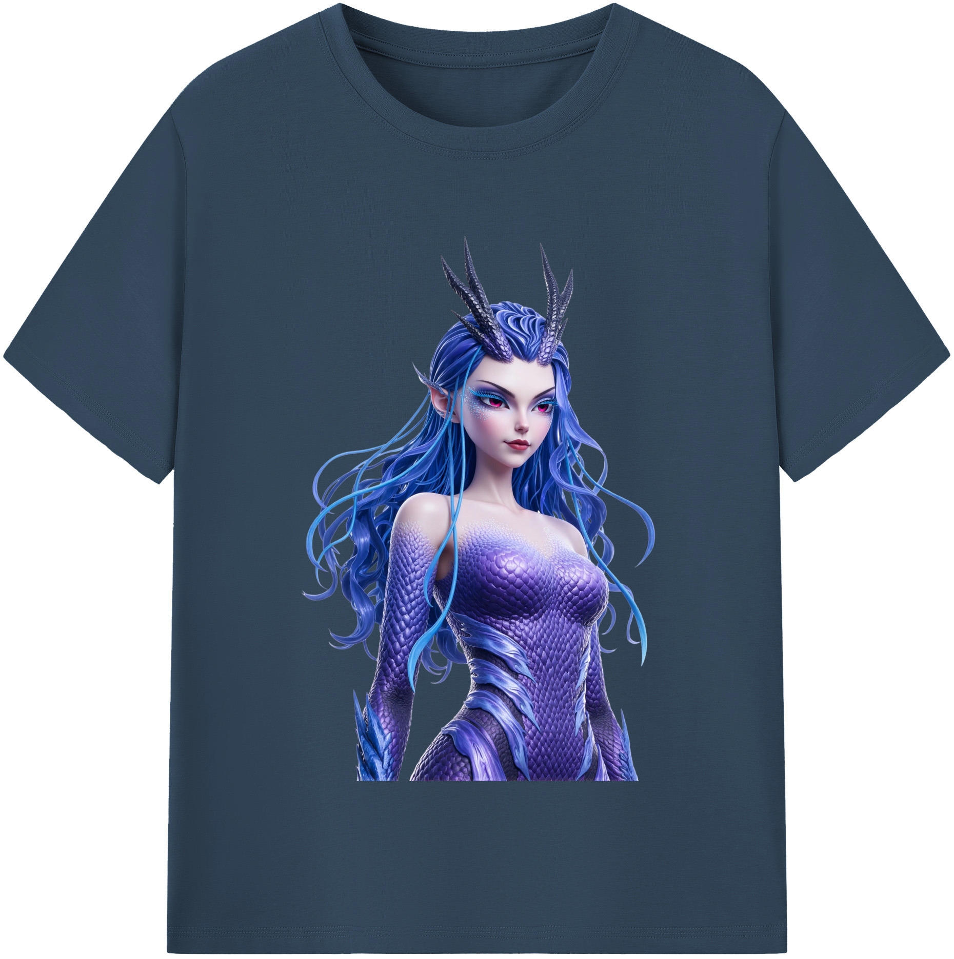 （画像用） Ne Zha 2 ナタ 魔童の大暴れ 綿100％半袖Tシャツ（フロントプリント）