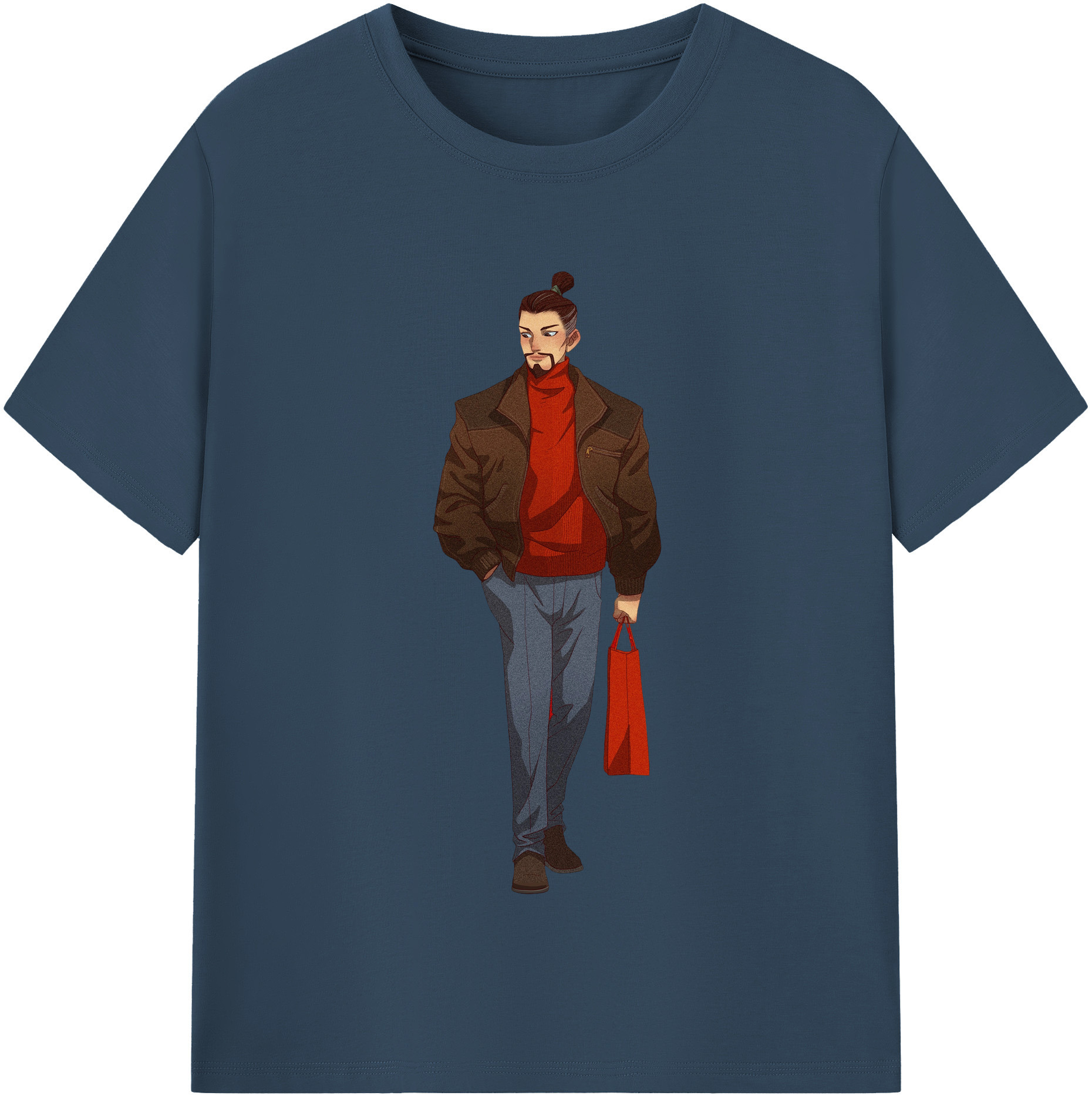 （画像用） Ne Zha 2 ナタ 魔童の大暴れ 綿100％半袖Tシャツ（フロントプリント）