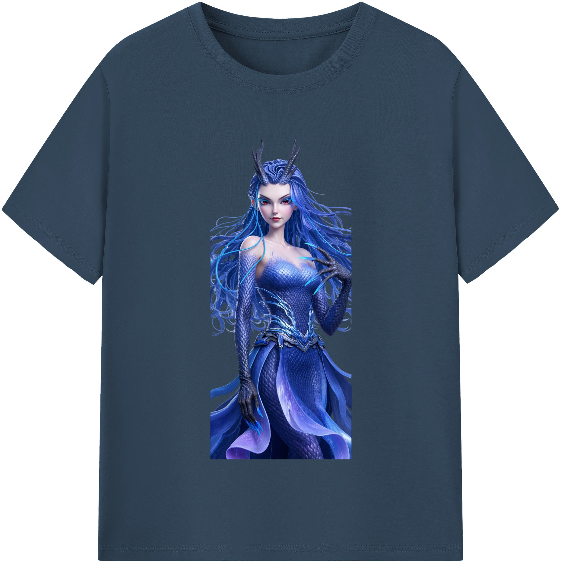 （画像用） Ne Zha 2 ナタ 魔童の大暴れ 綿100％半袖Tシャツ（フロントプリント）