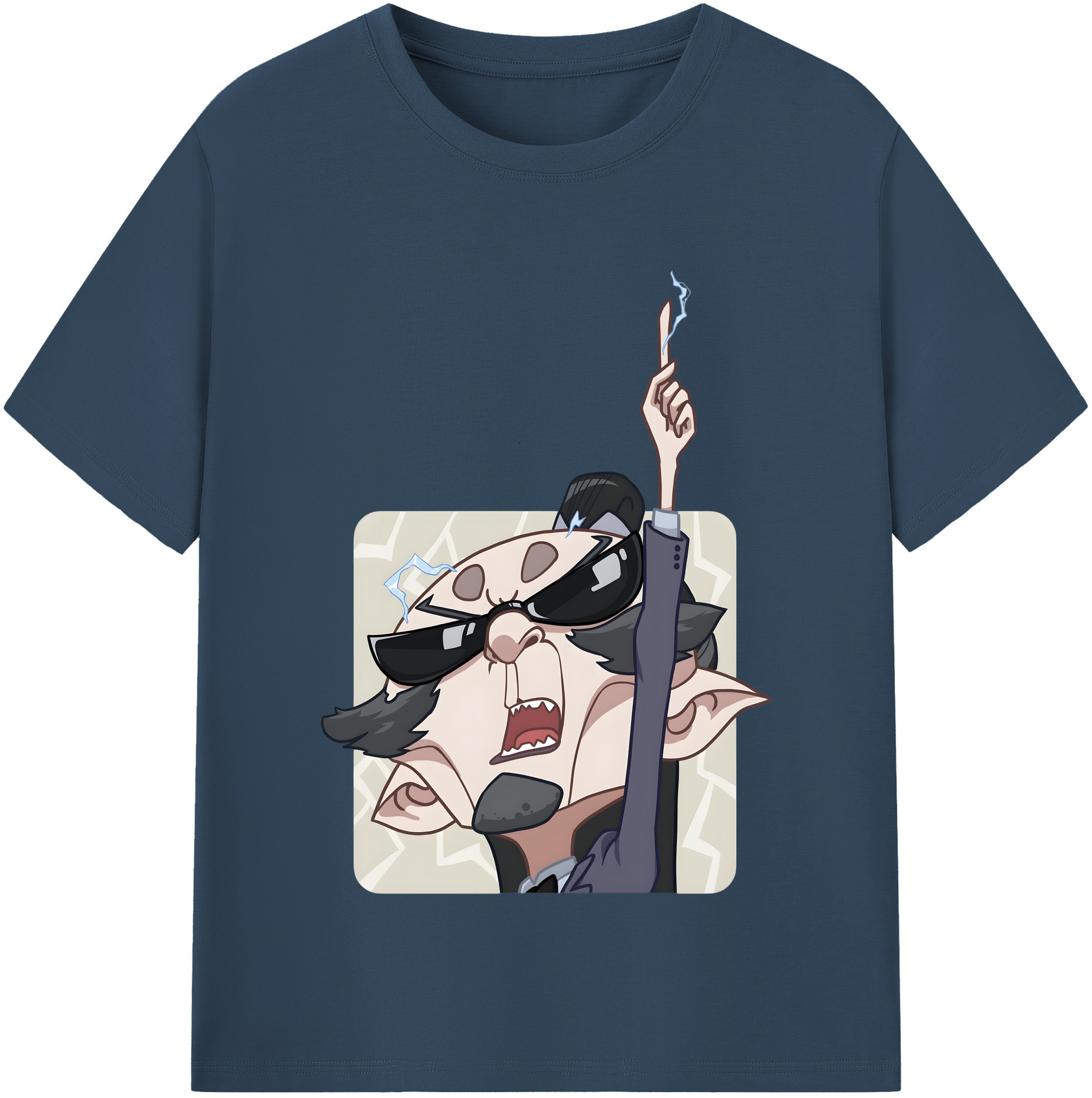 （画像用） Ne Zha 2 ナタ 魔童の大暴れ 綿100％半袖Tシャツ（フロントプリント）