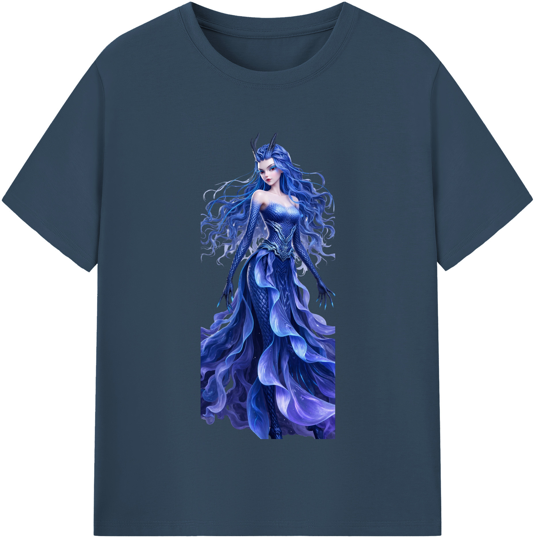 （画像用） Ne Zha 2 ナタ 魔童の大暴れ 綿100％半袖Tシャツ（フロントプリント）