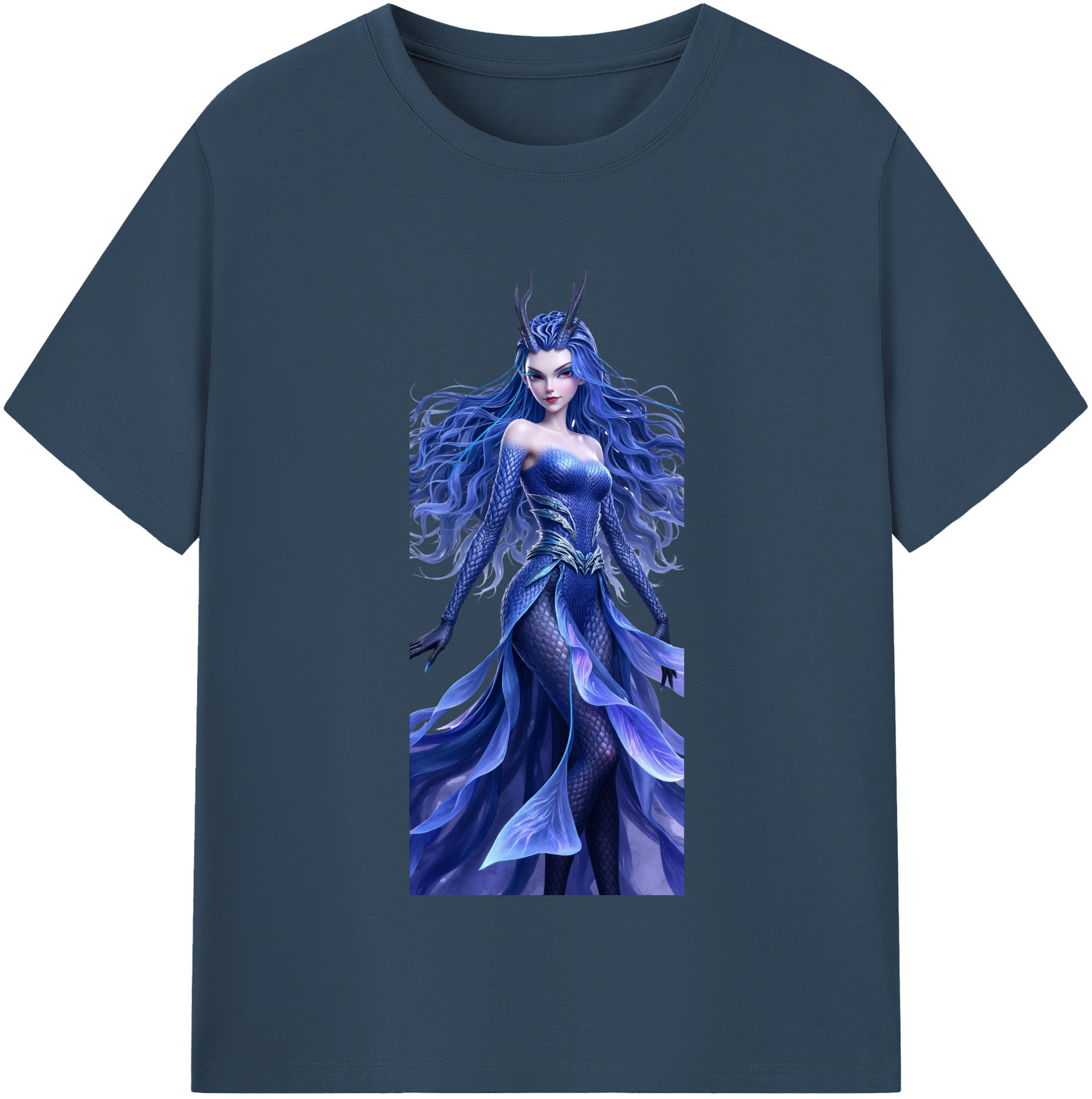 （画像用） Ne Zha 2 ナタ 魔童の大暴れ 綿100％半袖Tシャツ（フロントプリント）