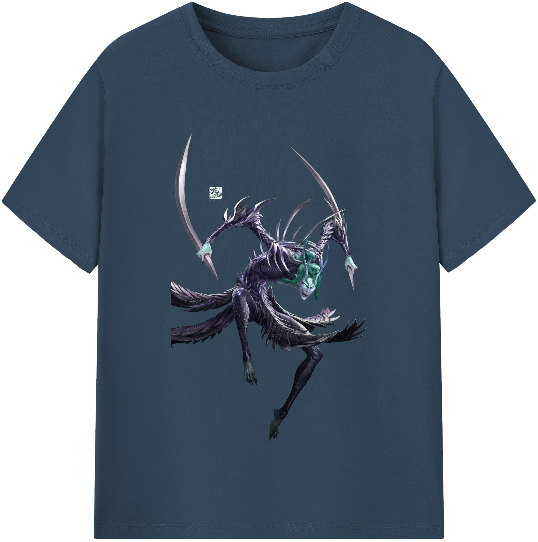 （画像用） Ne Zha 2 ナタ 魔童の大暴れ 綿100％半袖Tシャツ（フロントプリント）