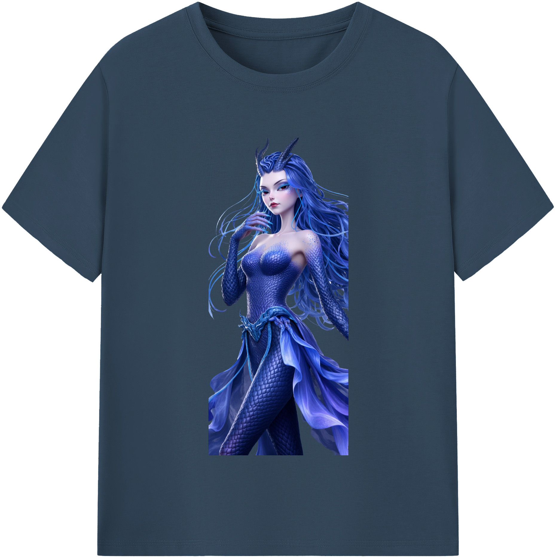 （画像用） Ne Zha 2 ナタ 魔童の大暴れ 綿100％半袖Tシャツ（フロントプリント）
