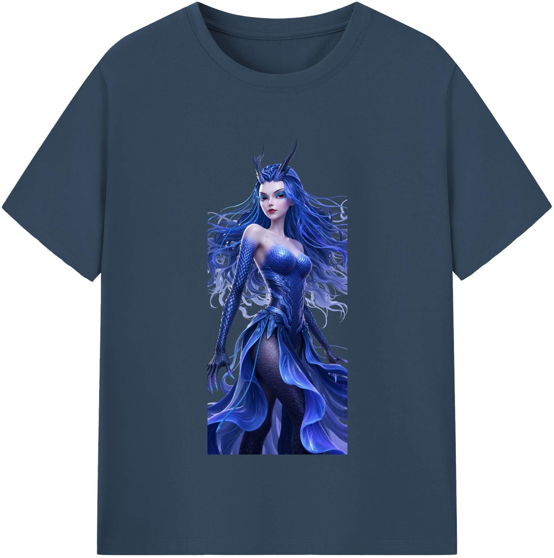 （画像用） Ne Zha 2 ナタ 魔童の大暴れ 綿100％半袖Tシャツ（フロントプリント）