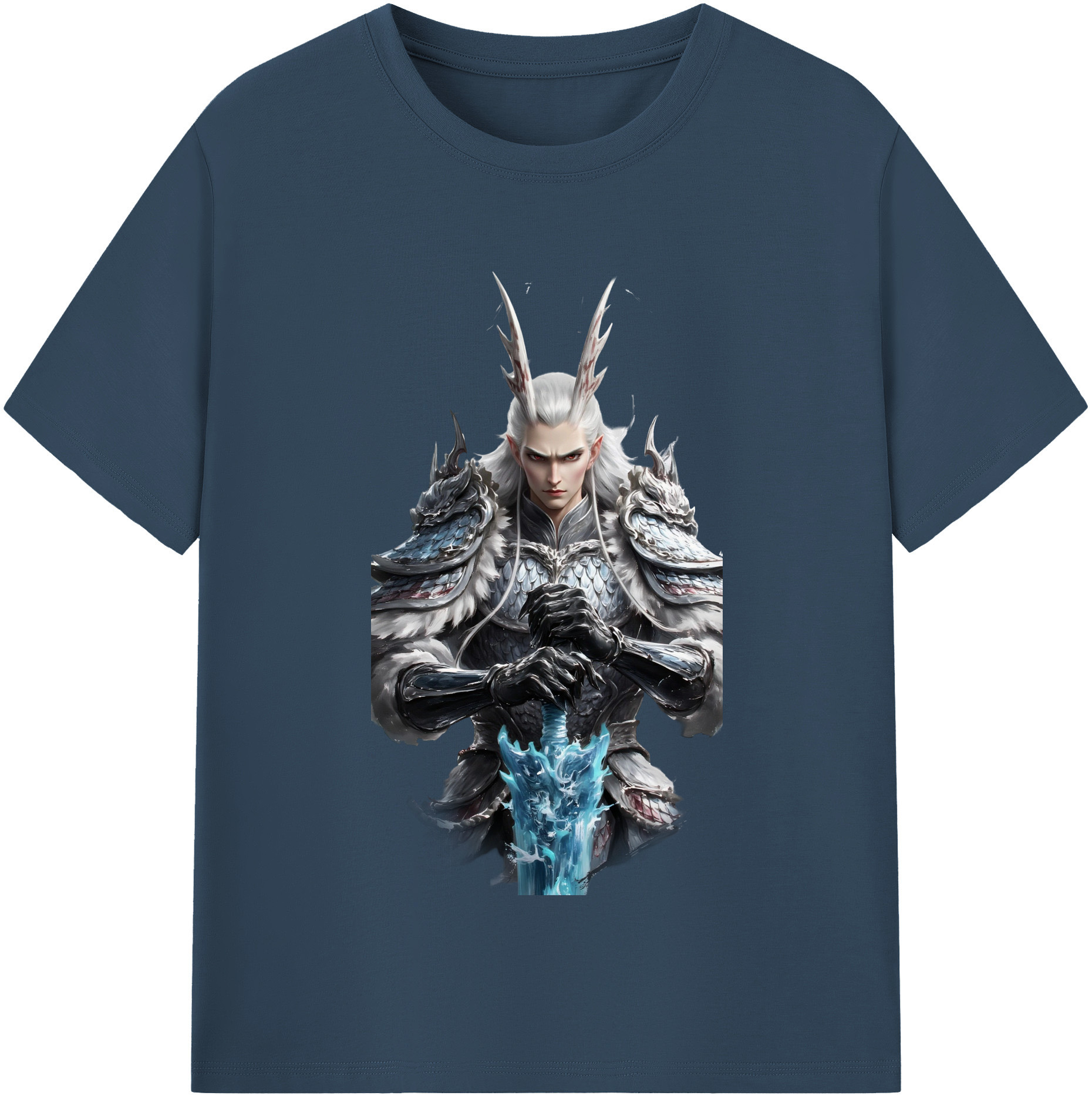 （画像用） Ne Zha 2 ナタ 魔童の大暴れ 綿100％半袖Tシャツ（フロントプリント）