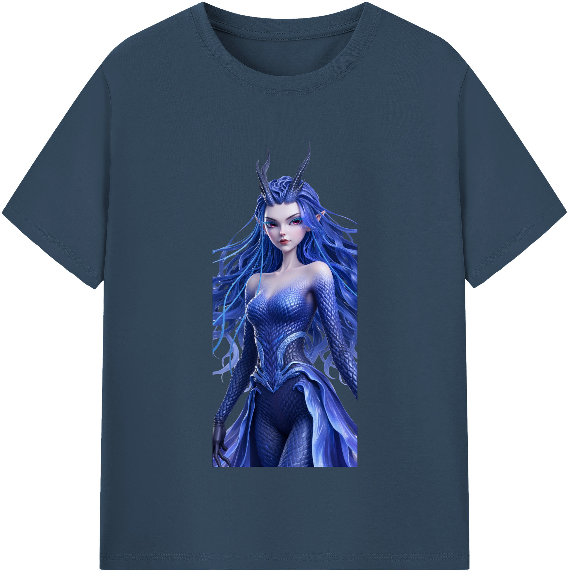 （画像用） Ne Zha 2 ナタ 魔童の大暴れ 綿100％半袖Tシャツ（フロントプリント）