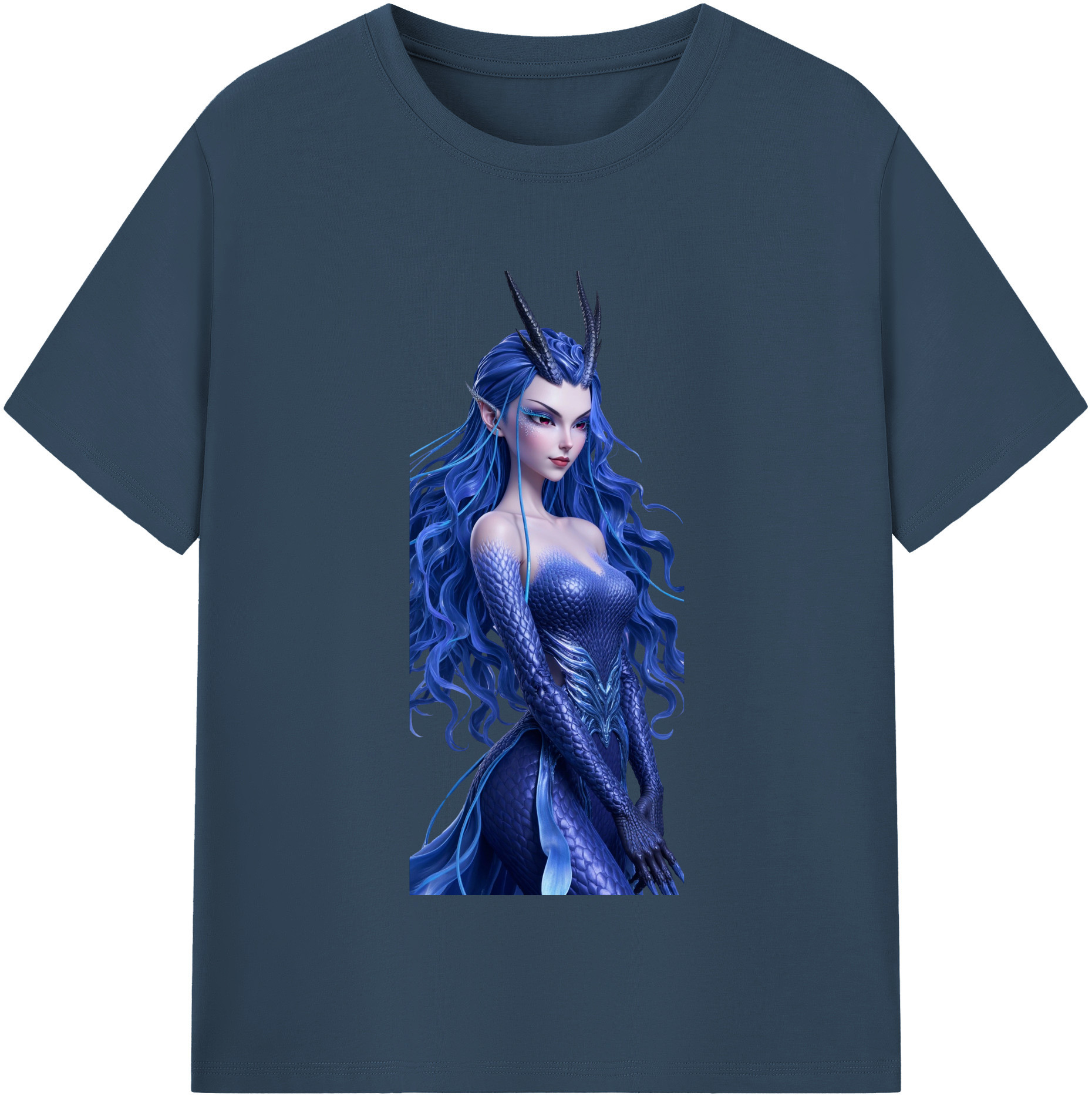 （画像用） Ne Zha 2 ナタ 魔童の大暴れ 綿100％半袖Tシャツ（フロントプリント）