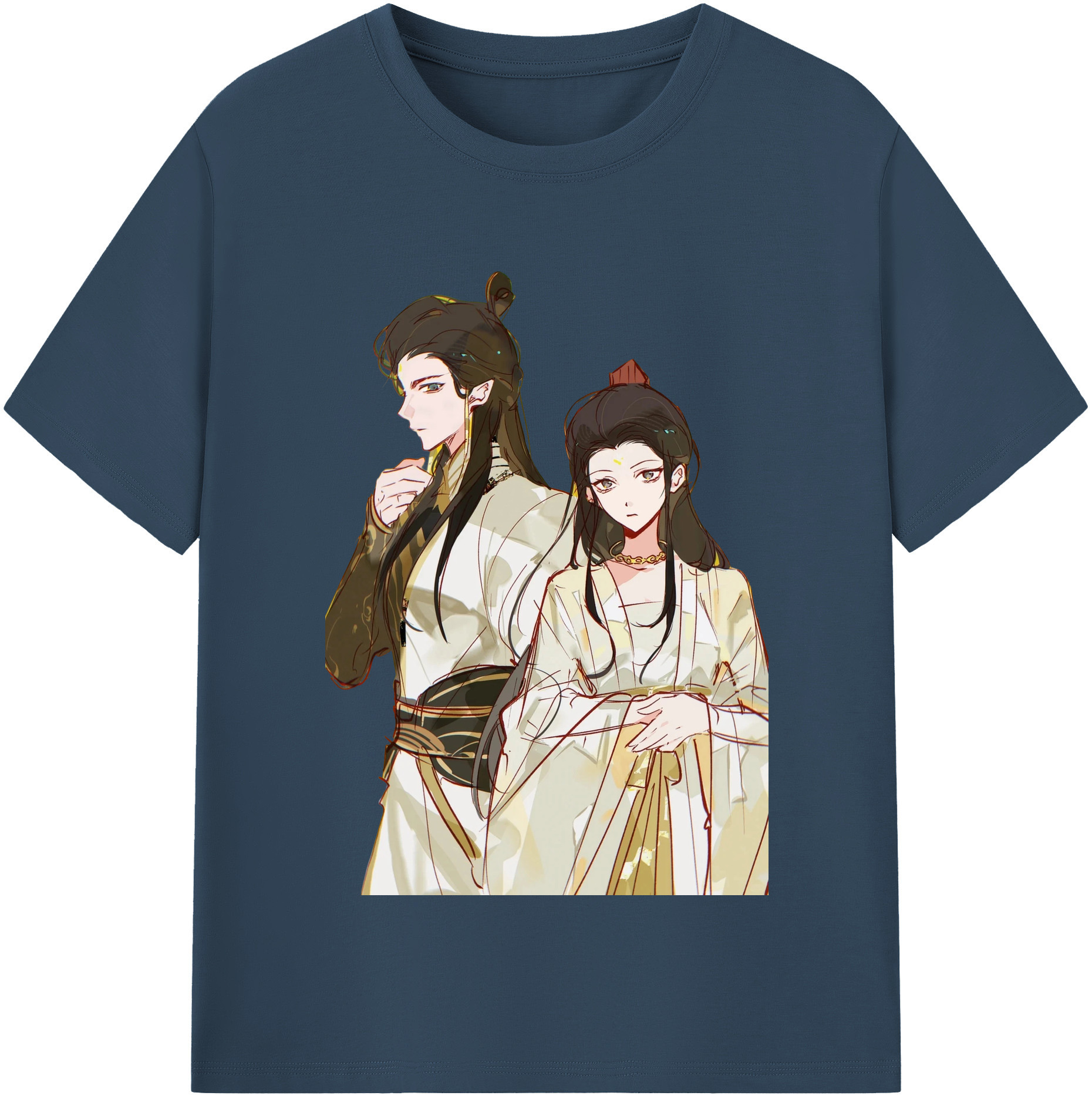 （画像用） Ne Zha 2 ナタ 魔童の大暴れ 綿100％半袖Tシャツ（フロントプリント）