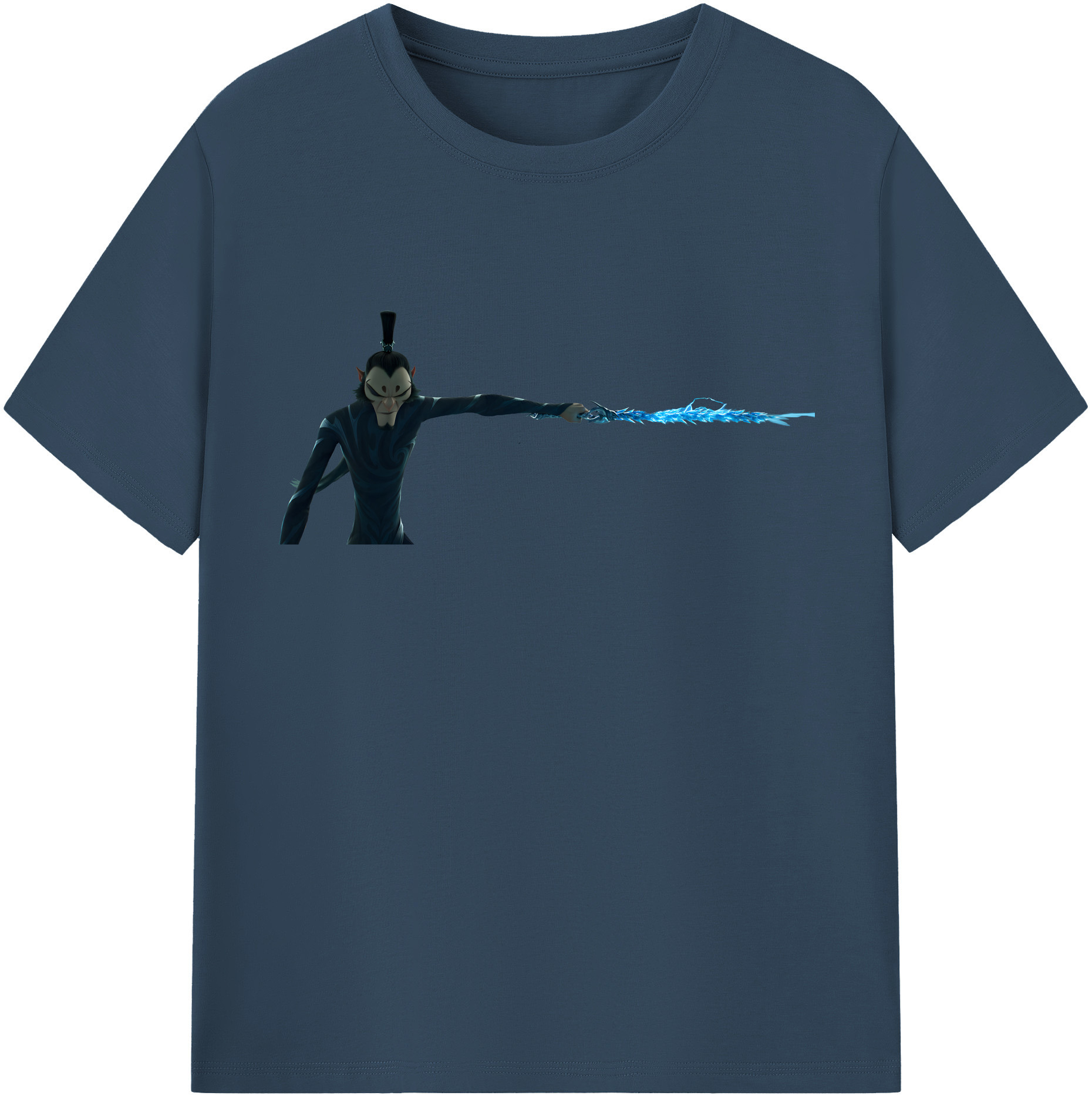 （画像用） Ne Zha 2 ナタ 魔童の大暴れ 綿100％半袖Tシャツ（フロントプリント）