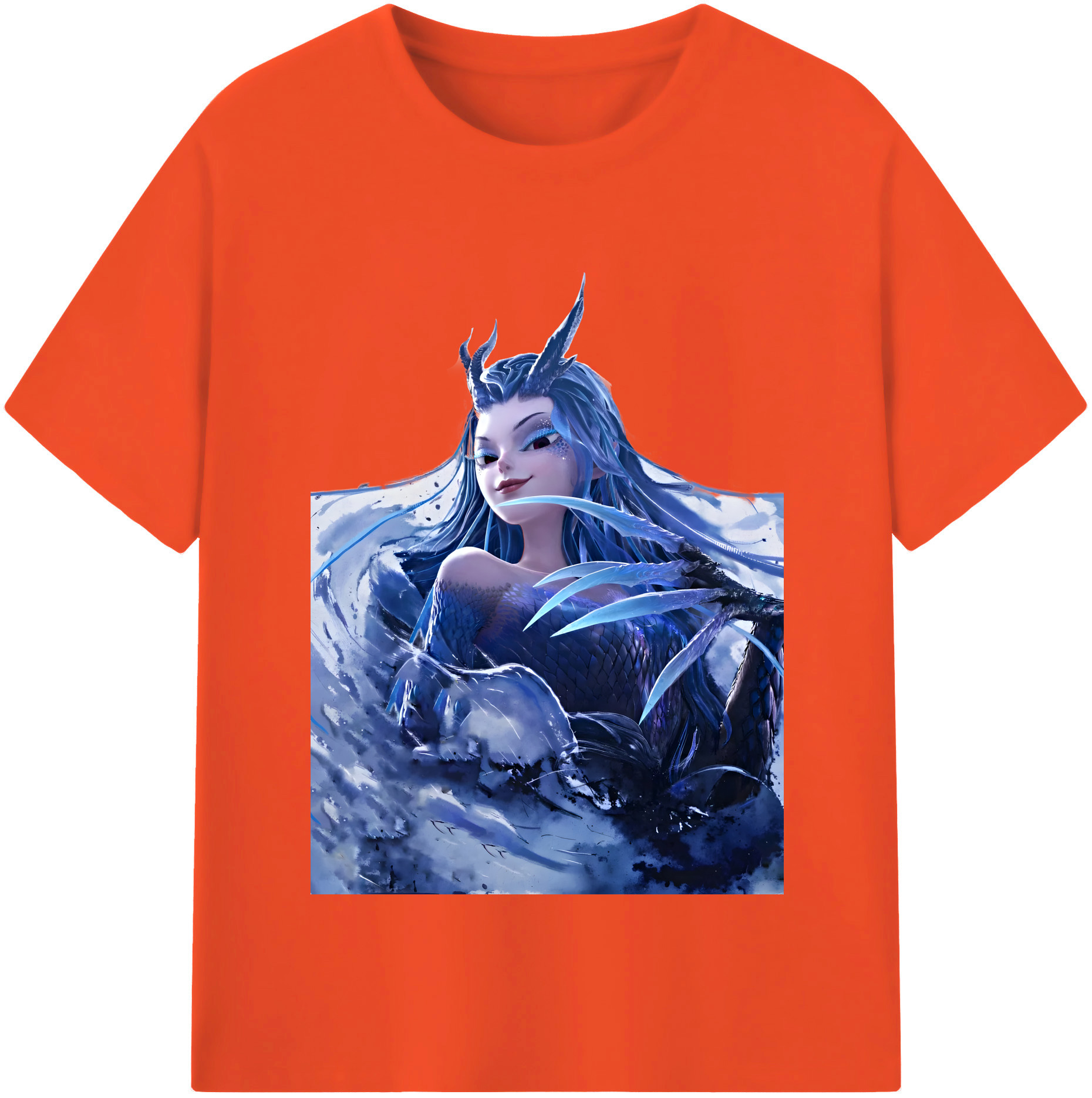 （画像用） Ne Zha 2 ナタ 魔童の大暴れ 綿100％半袖Tシャツ（フロントプリント）