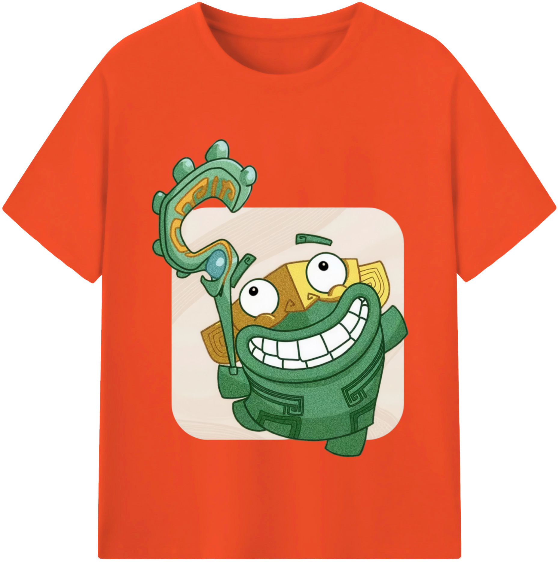 （画像用） Ne Zha 2 ナタ 魔童の大暴れ 綿100％半袖Tシャツ（フロントプリント）