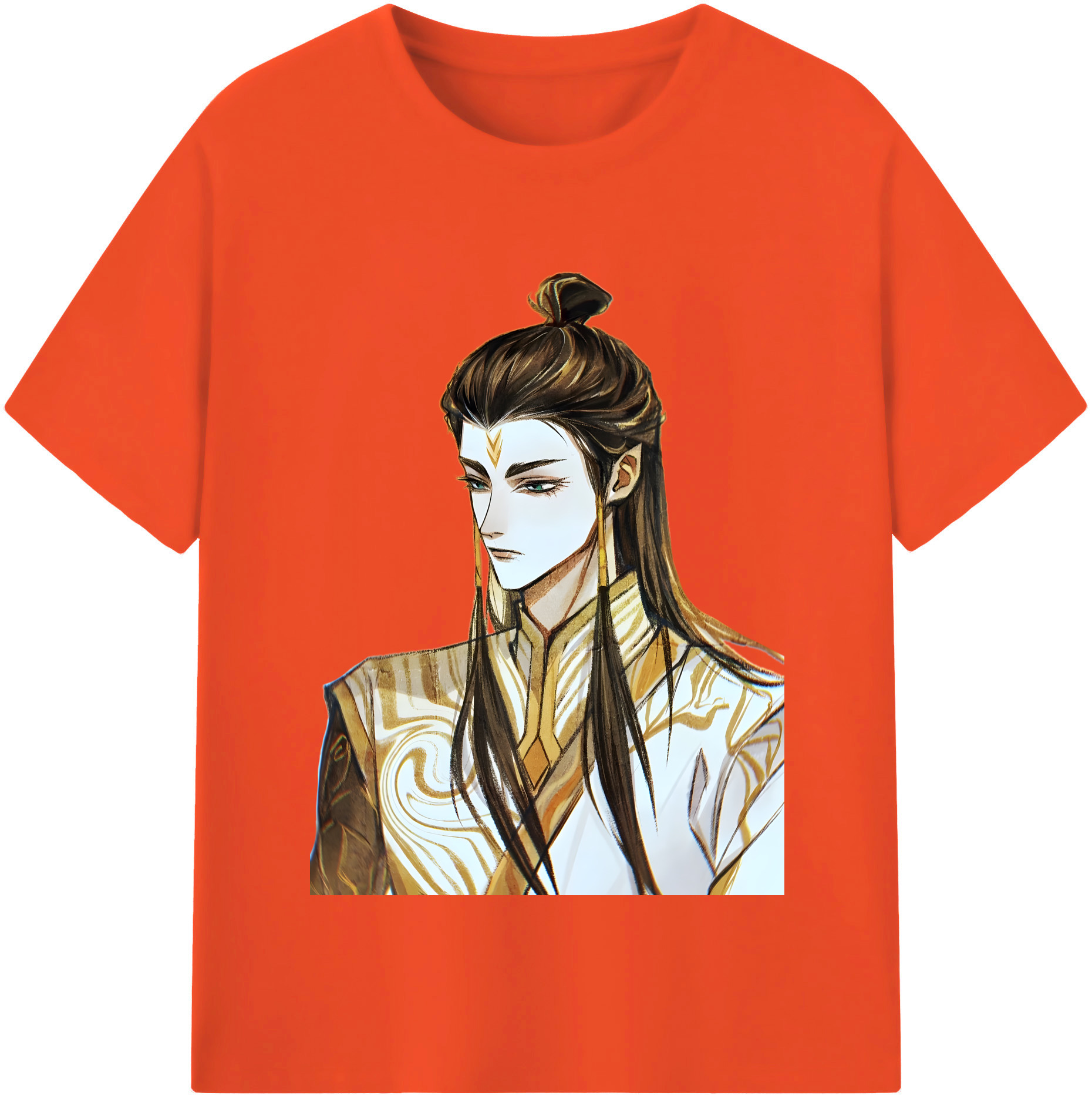 （画像用） Ne Zha 2 ナタ 魔童の大暴れ 綿100％半袖Tシャツ（フロントプリント）