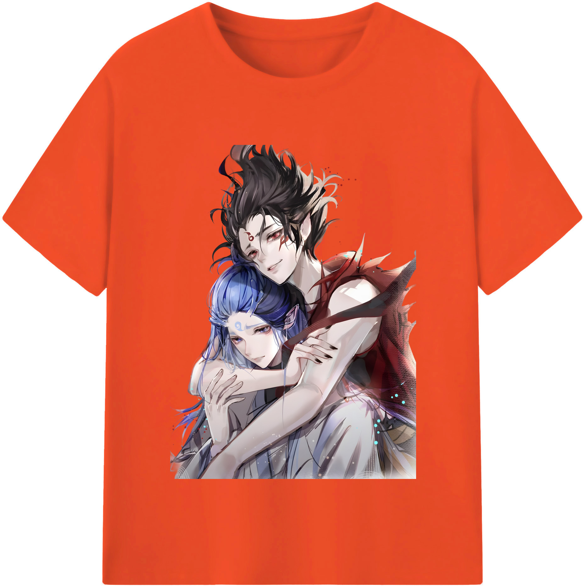 （画像用） Ne Zha 2 ナタ 魔童の大暴れ 綿100％半袖Tシャツ（フロントプリント）