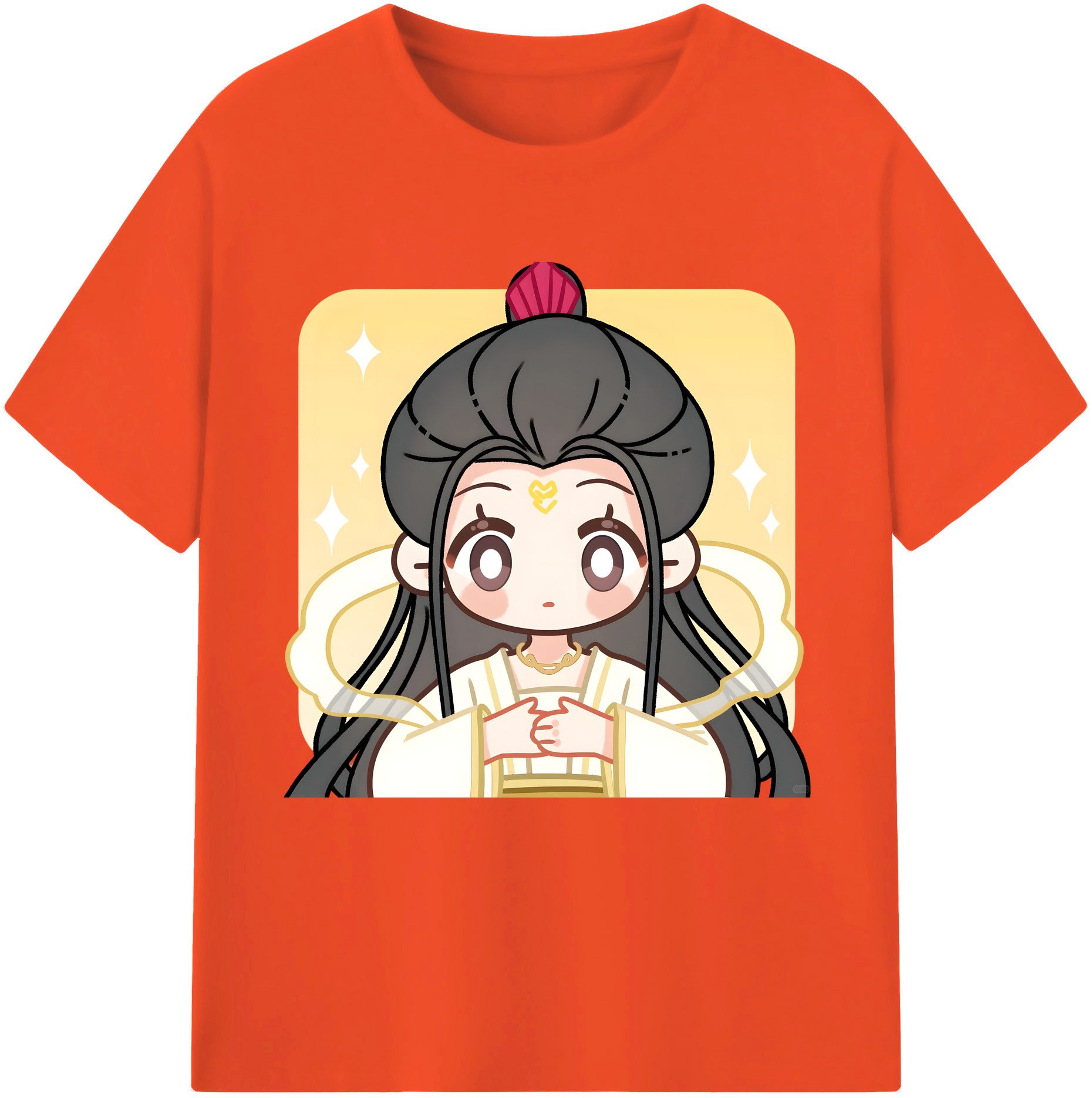 （画像用） Ne Zha 2 ナタ 魔童の大暴れ 綿100％半袖Tシャツ（フロントプリント）