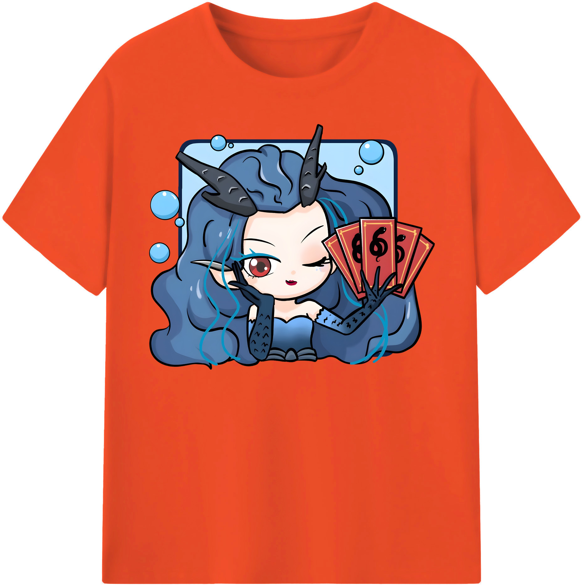 （画像用） Ne Zha 2 ナタ 魔童の大暴れ 綿100％半袖Tシャツ（フロントプリント）