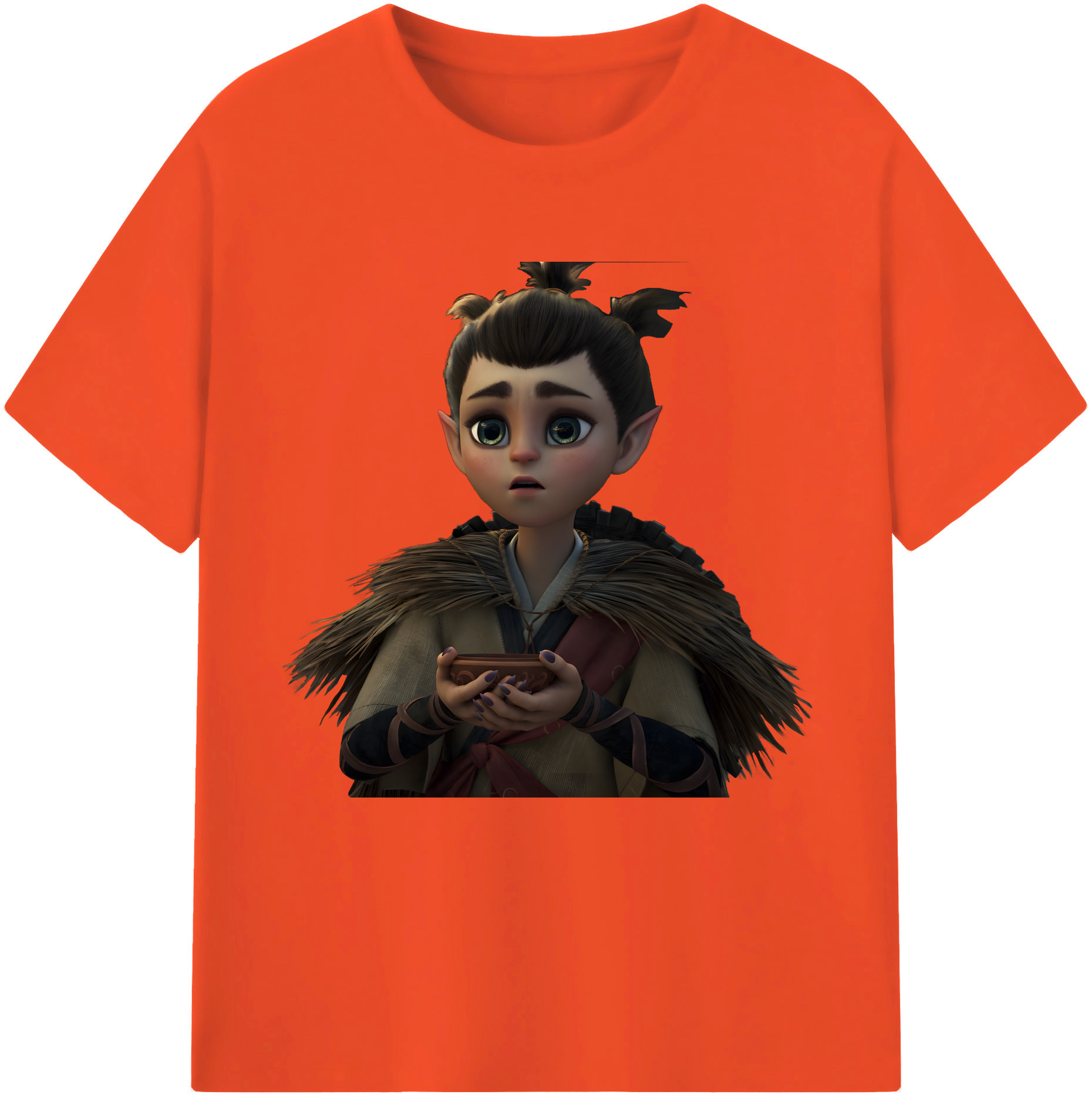 （画像用） Ne Zha 2 ナタ 魔童の大暴れ 綿100％半袖Tシャツ（フロントプリント）
