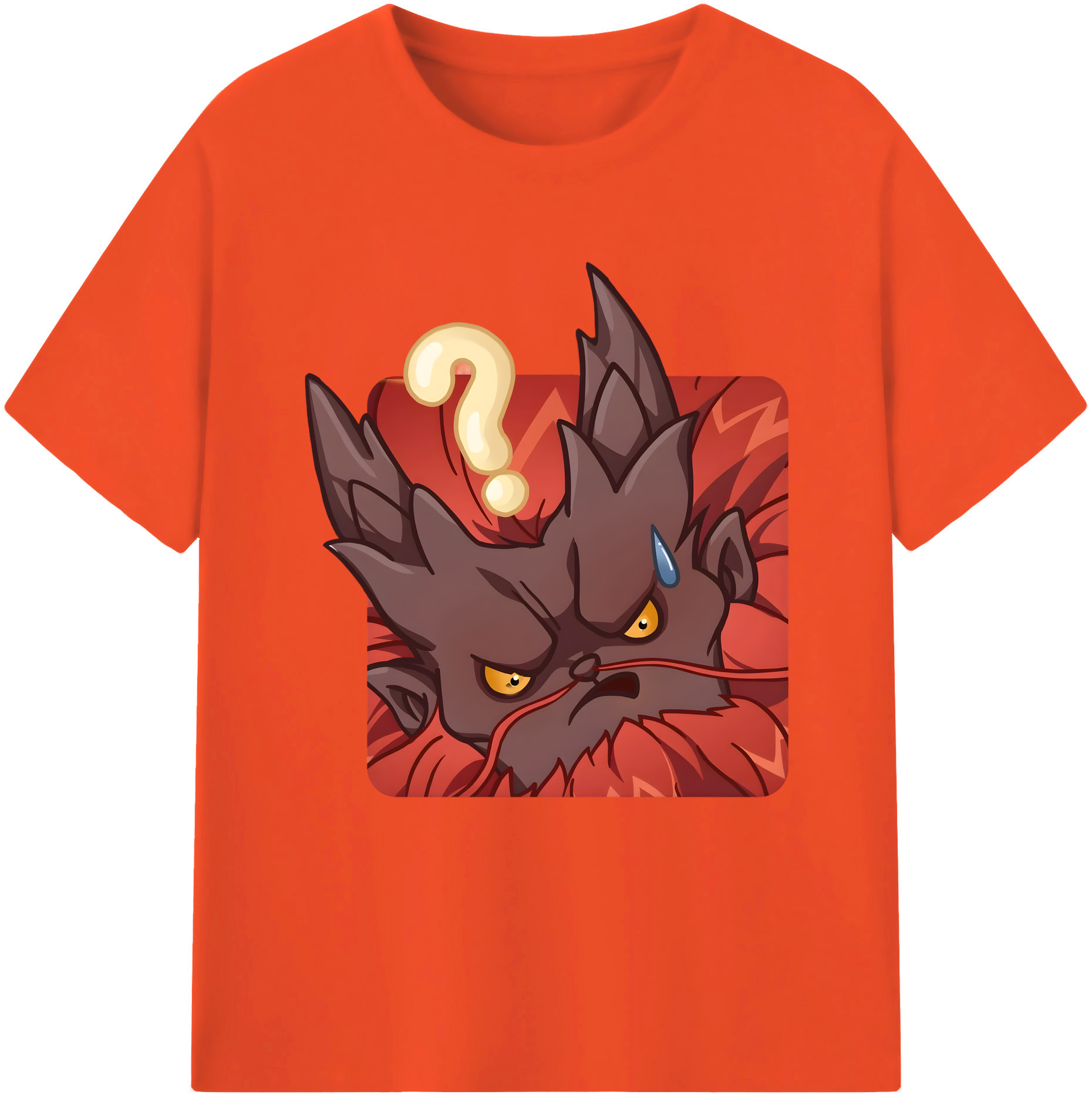 （画像用） Ne Zha 2 ナタ 魔童の大暴れ 綿100％半袖Tシャツ（フロントプリント）