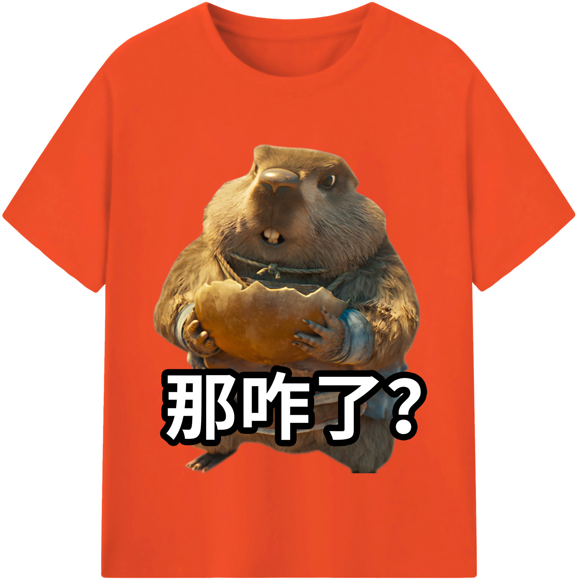 （画像用） Ne Zha 2 ナタ 魔童の大暴れ 綿100％半袖Tシャツ（フロントプリント）