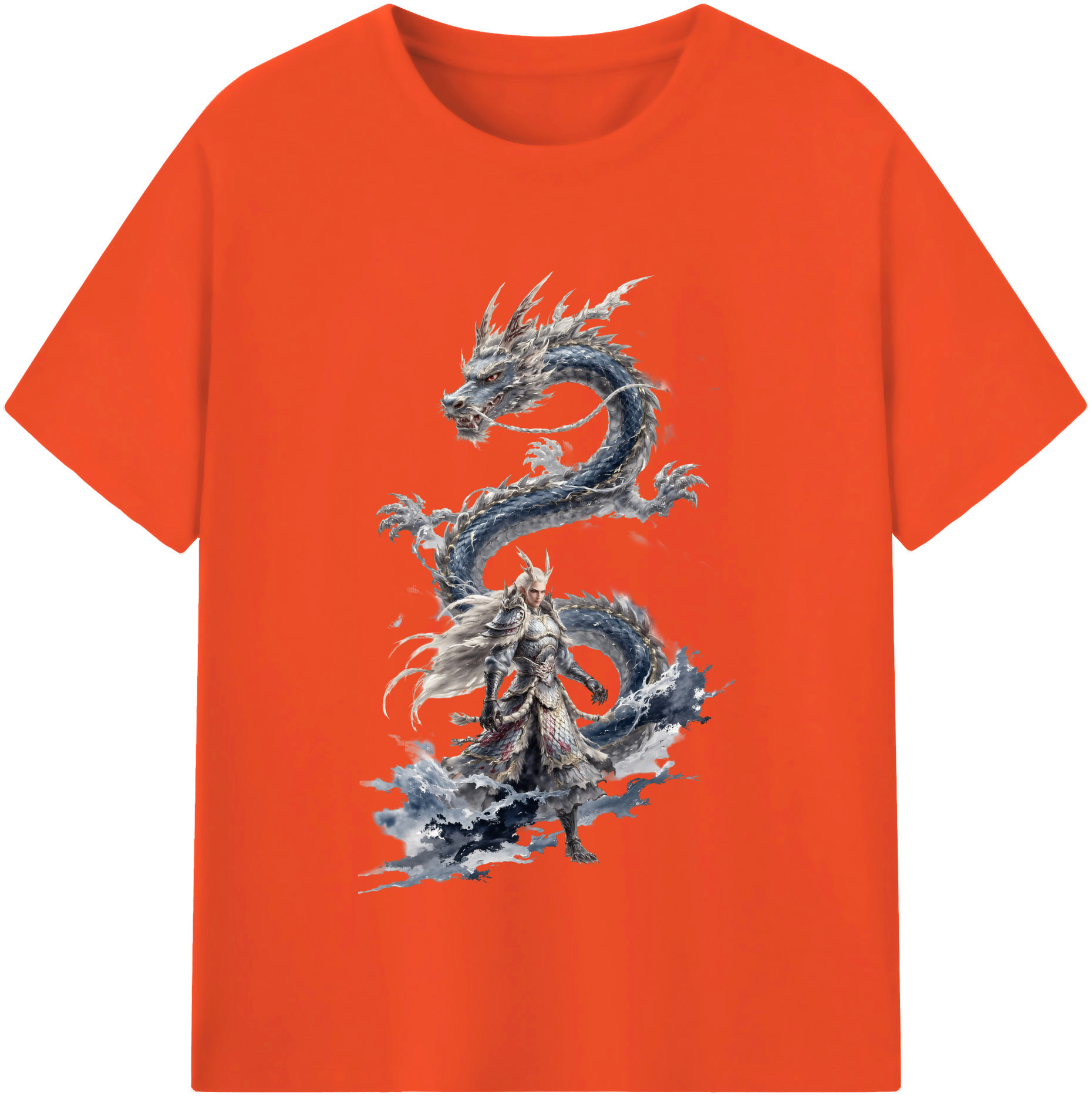 （画像用） Ne Zha 2 ナタ 魔童の大暴れ 綿100％半袖Tシャツ（フロントプリント）