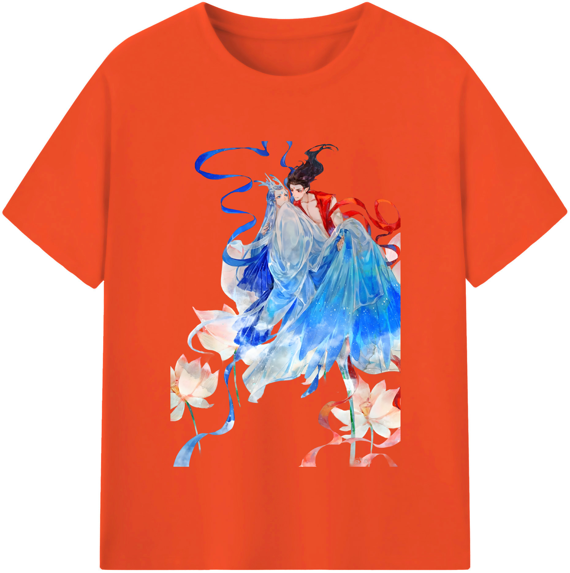 （画像用） Ne Zha 2 ナタ 魔童の大暴れ 綿100％半袖Tシャツ（フロントプリント）