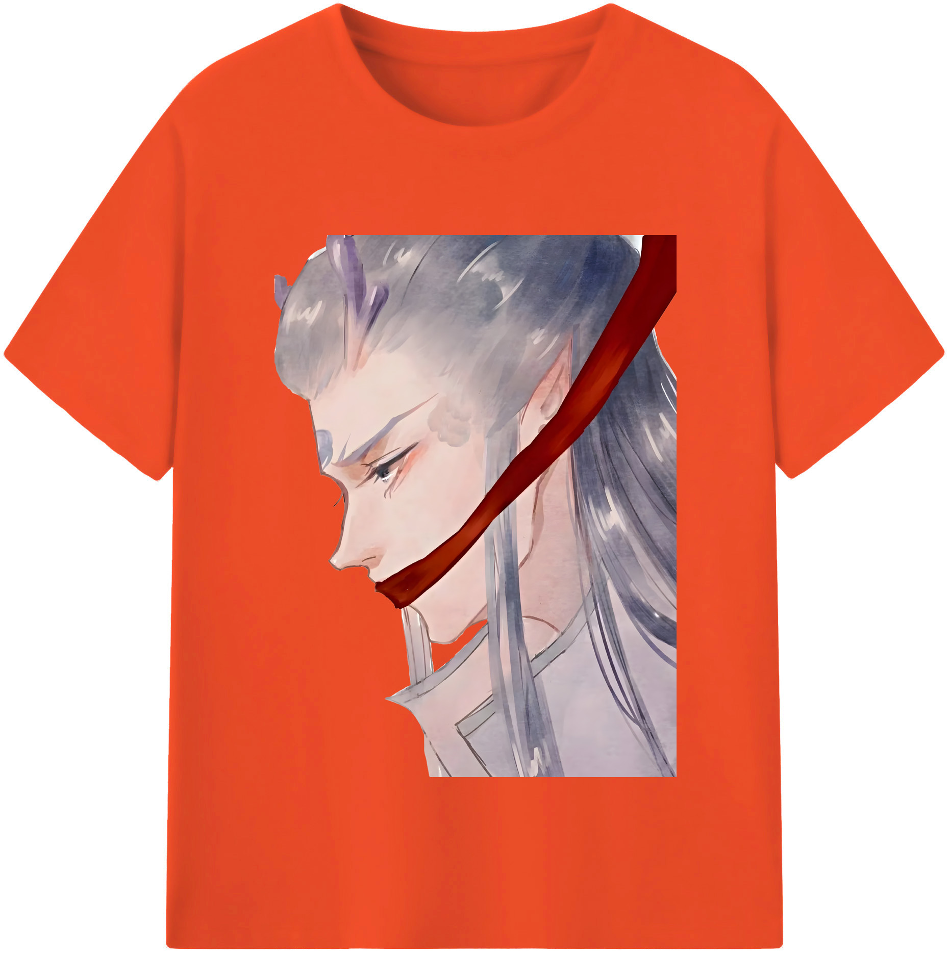（画像用） Ne Zha 2 ナタ 魔童の大暴れ 綿100％半袖Tシャツ（フロントプリント）
