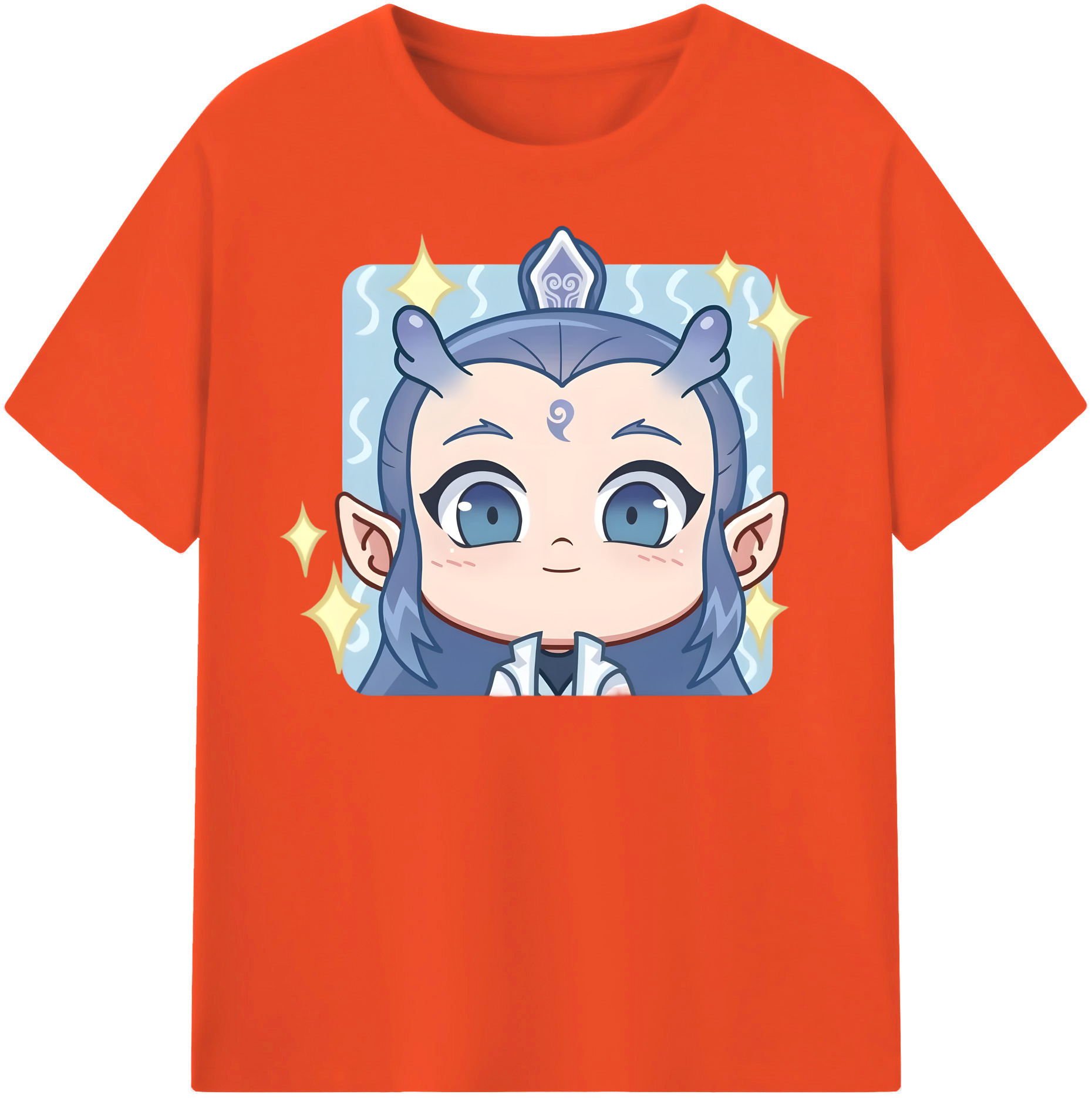 （画像用） Ne Zha 2 ナタ 魔童の大暴れ 綿100％半袖Tシャツ（フロントプリント）