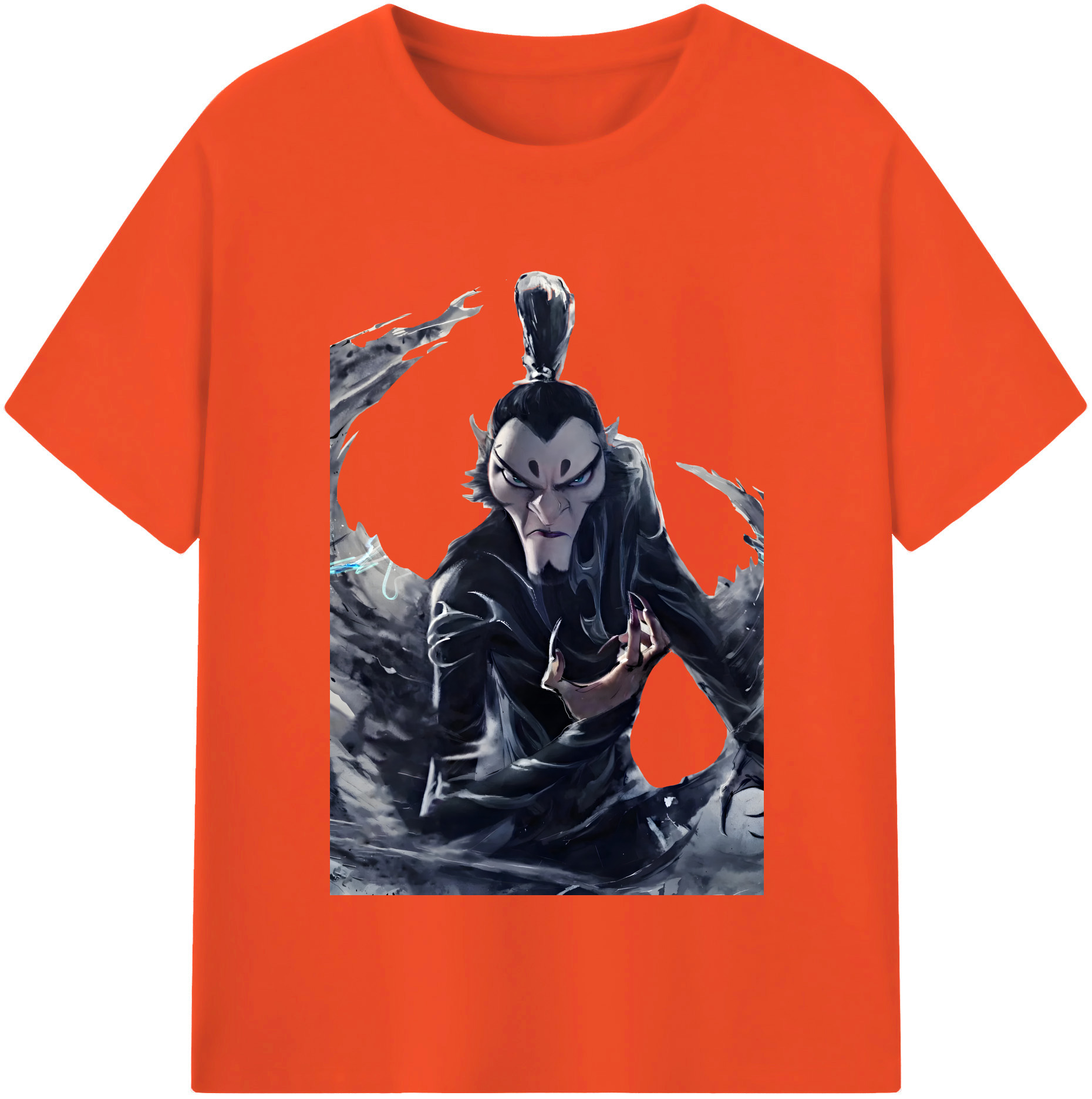 （画像用） Ne Zha 2 ナタ 魔童の大暴れ 綿100％半袖Tシャツ（フロントプリント）