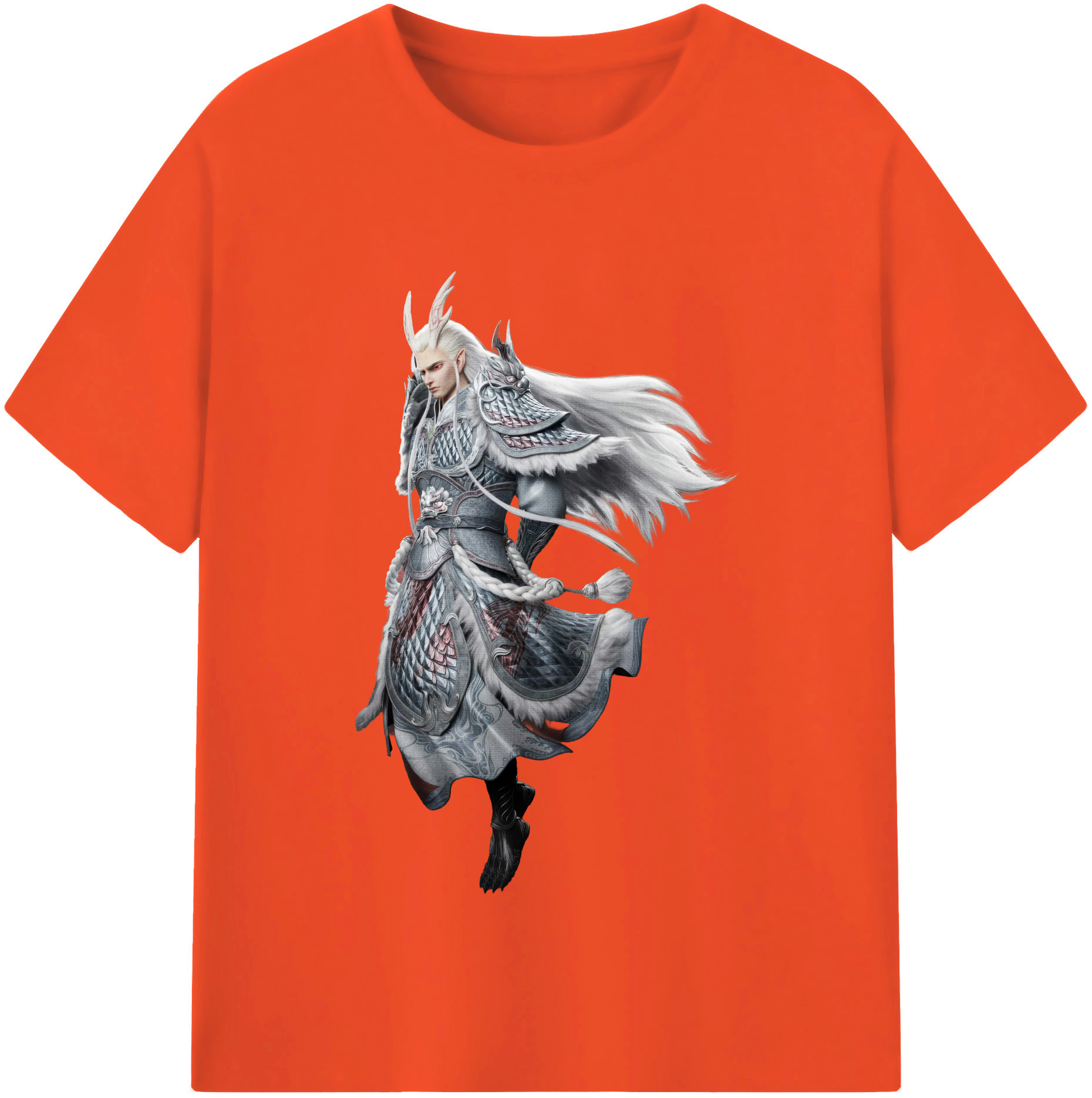 （画像用） Ne Zha 2 ナタ 魔童の大暴れ 綿100％半袖Tシャツ（フロントプリント）