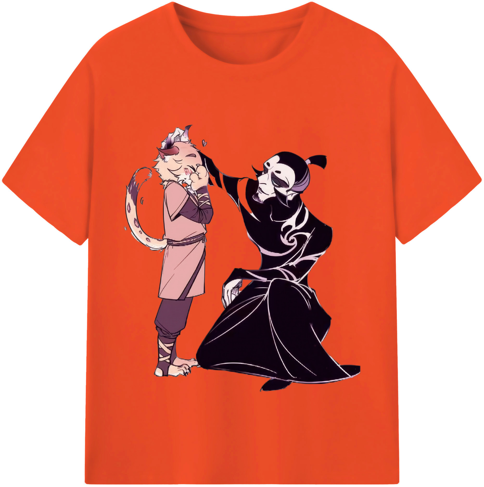 （画像用） Ne Zha 2 ナタ 魔童の大暴れ 綿100％半袖Tシャツ（フロントプリント）