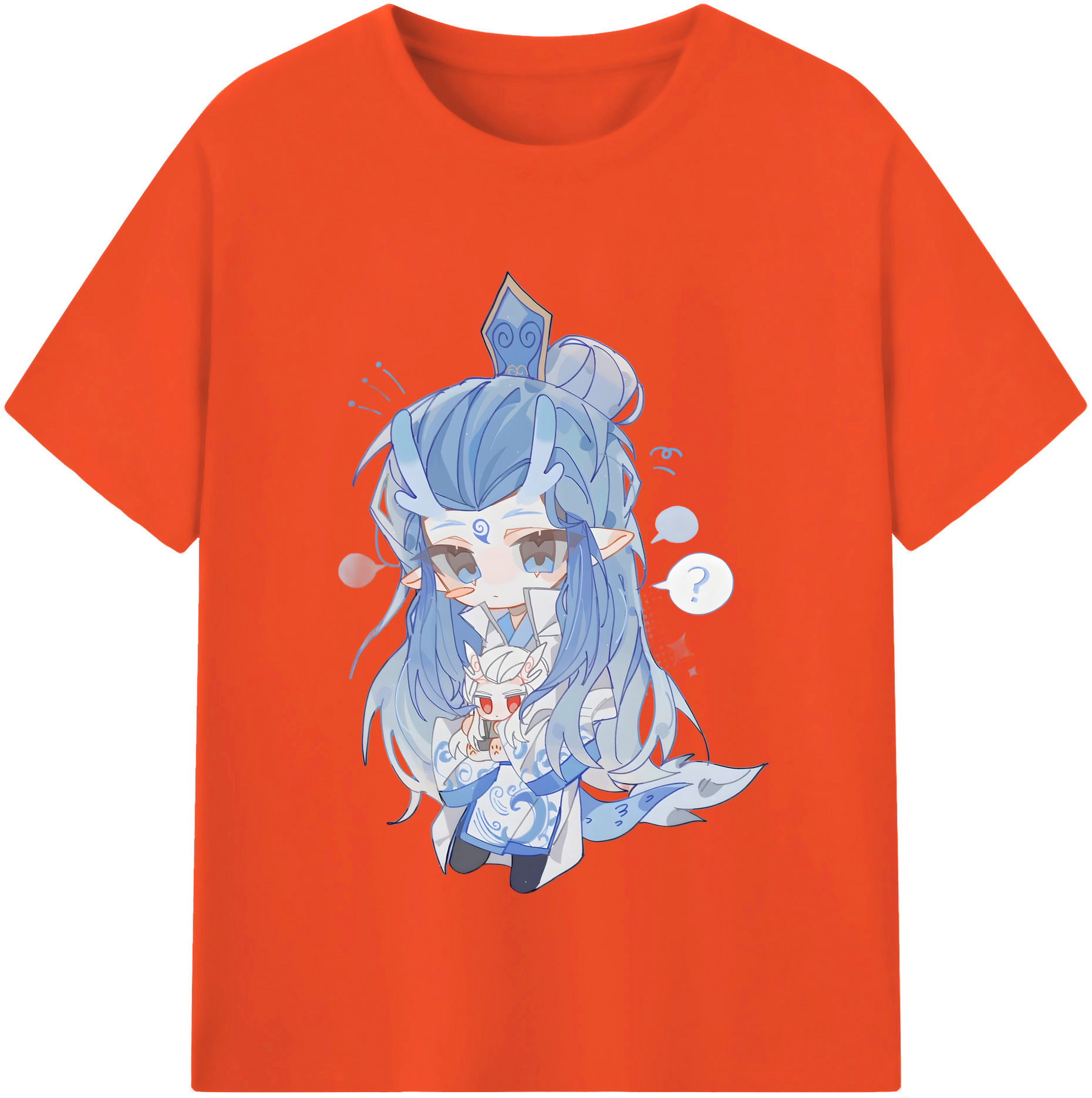 （画像用） Ne Zha 2 ナタ 魔童の大暴れ 綿100％半袖Tシャツ（フロントプリント）
