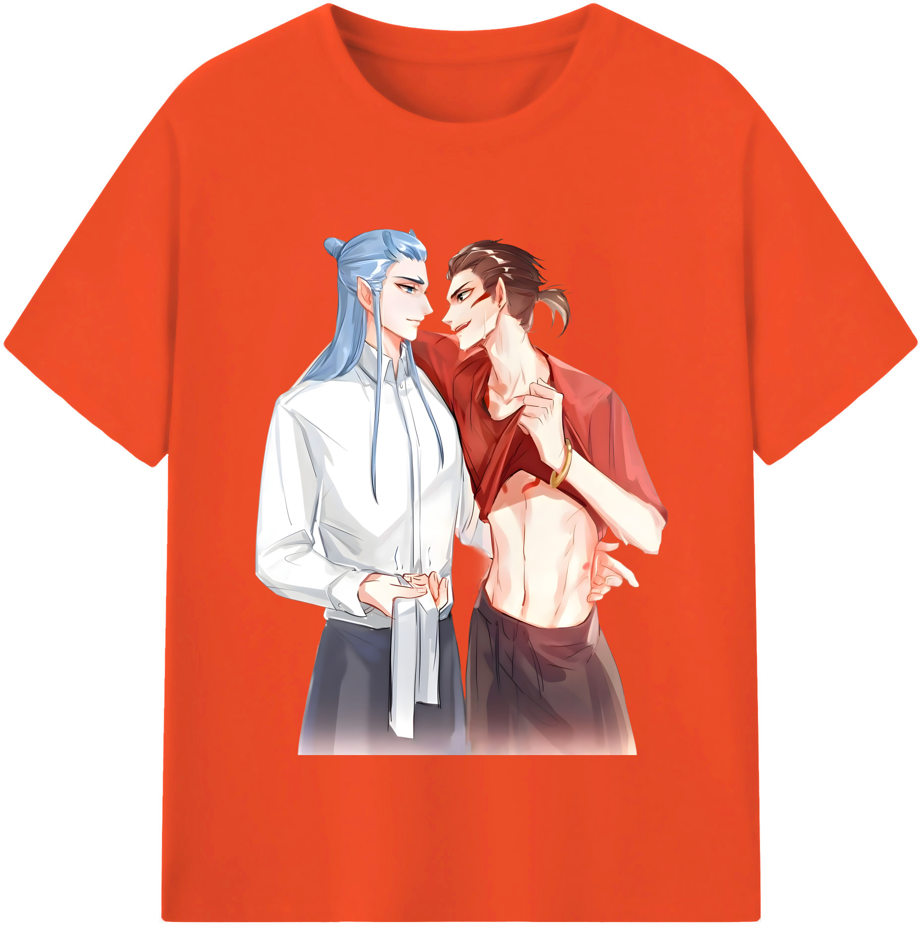 （画像用） Ne Zha 2 ナタ 魔童の大暴れ 綿100％半袖Tシャツ（フロントプリント）