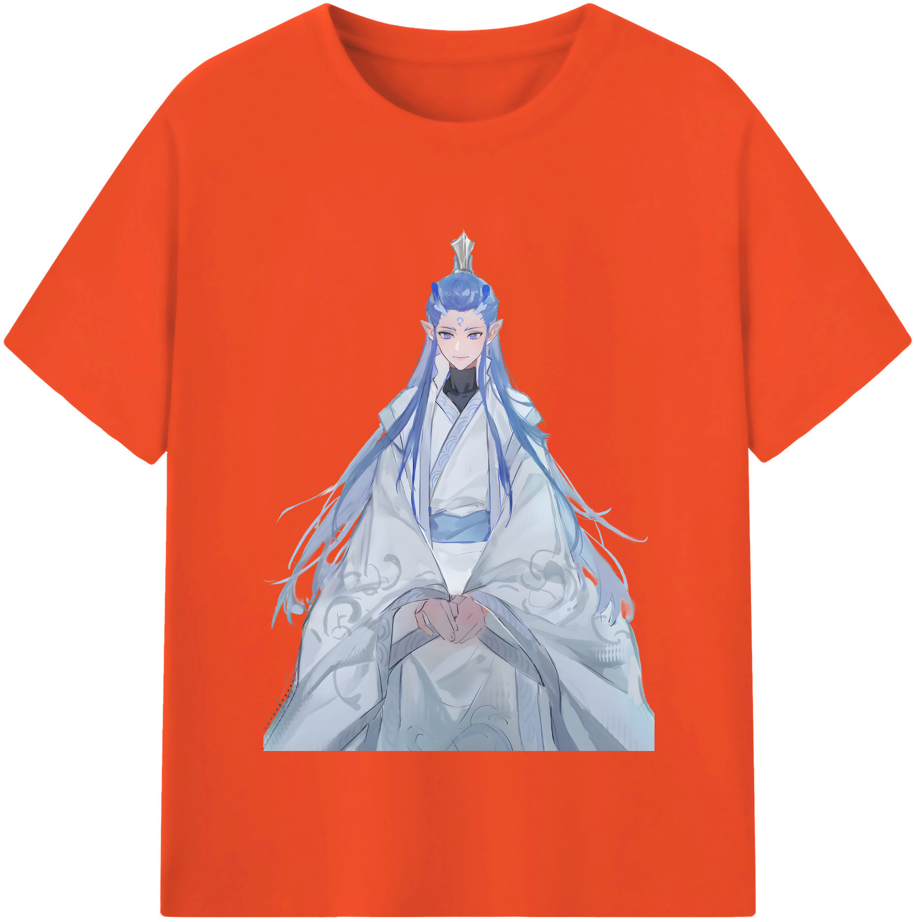 （画像用） Ne Zha 2 ナタ 魔童の大暴れ 綿100％半袖Tシャツ（フロントプリント）