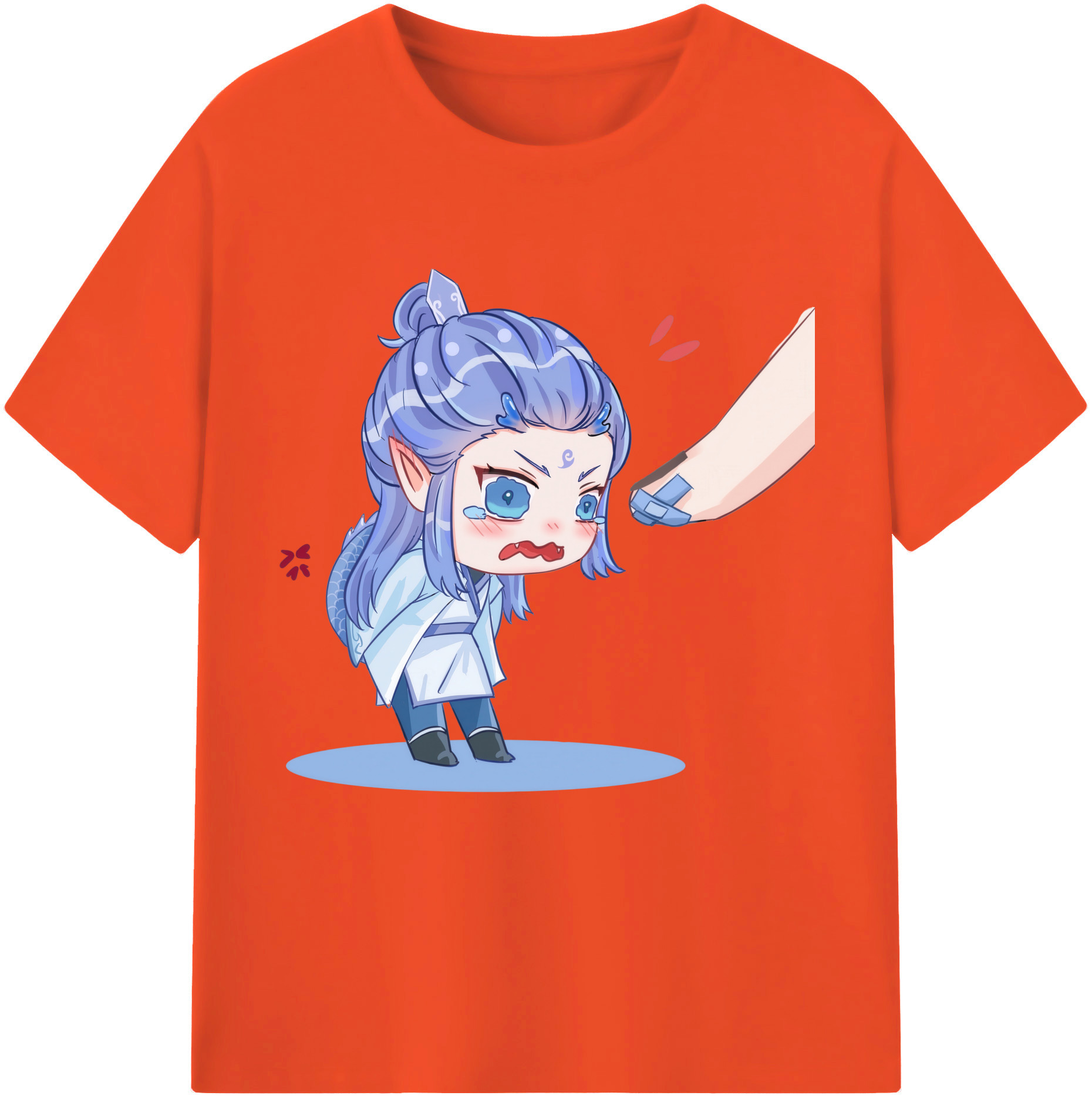 （画像用） Ne Zha 2 ナタ 魔童の大暴れ 綿100％半袖Tシャツ（フロントプリント）