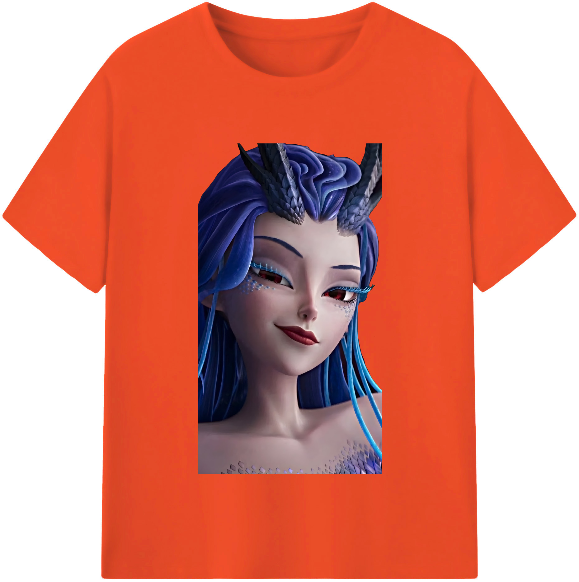 （画像用） Ne Zha 2 ナタ 魔童の大暴れ 綿100％半袖Tシャツ（フロントプリント）
