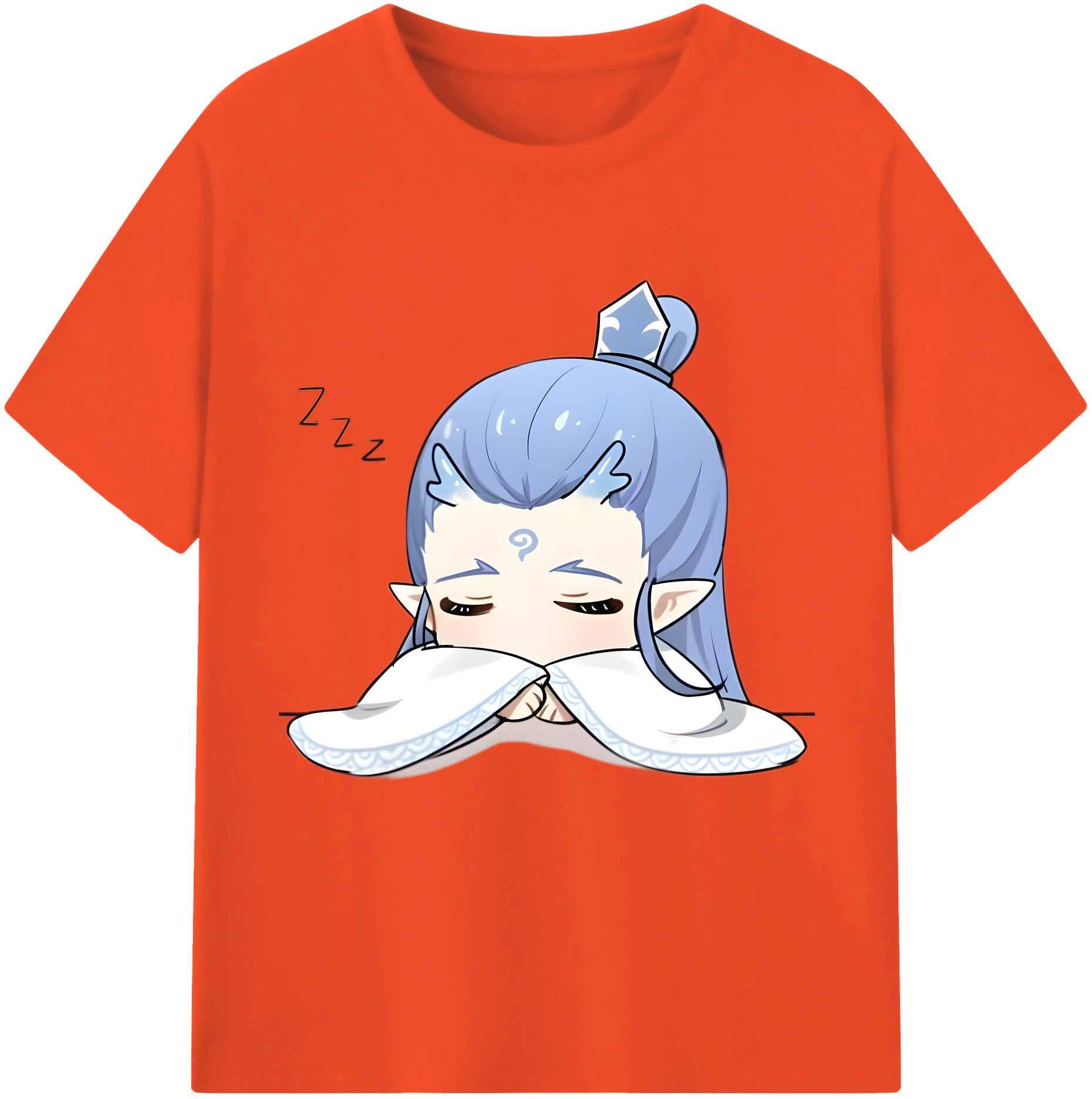 （画像用） Ne Zha 2 ナタ 魔童の大暴れ 綿100％半袖Tシャツ（フロントプリント）