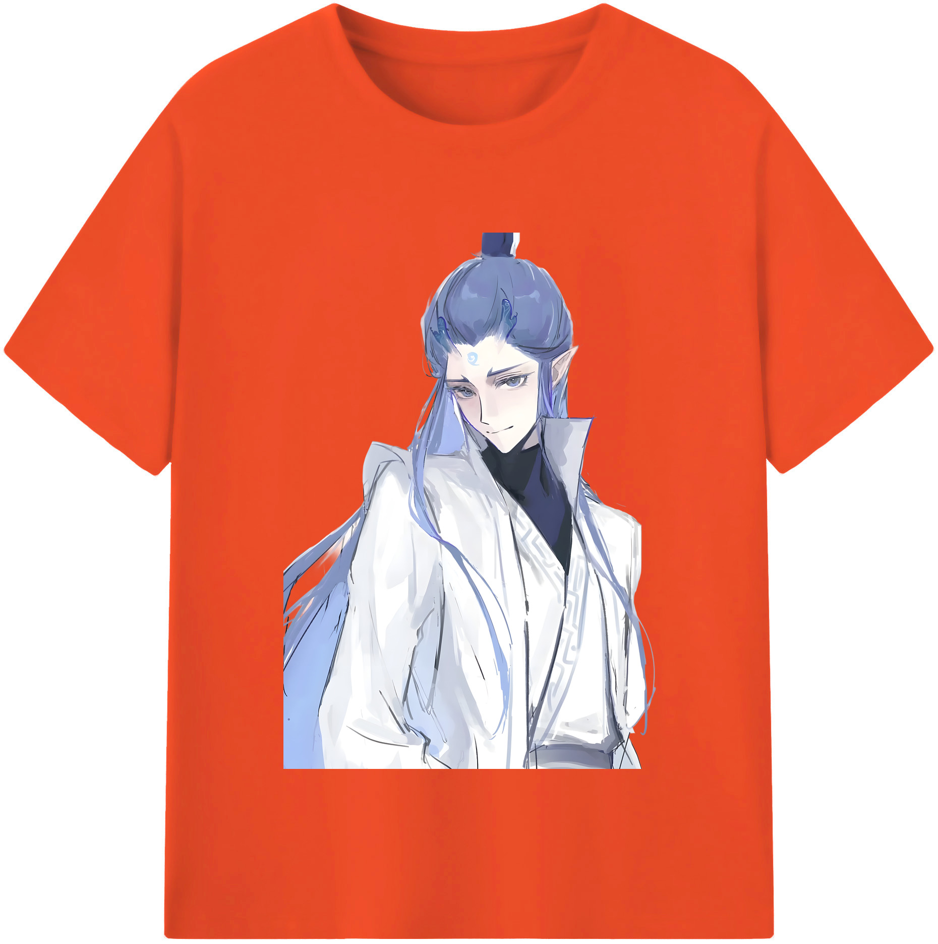 （画像用） Ne Zha 2 ナタ 魔童の大暴れ 綿100％半袖Tシャツ（フロントプリント）