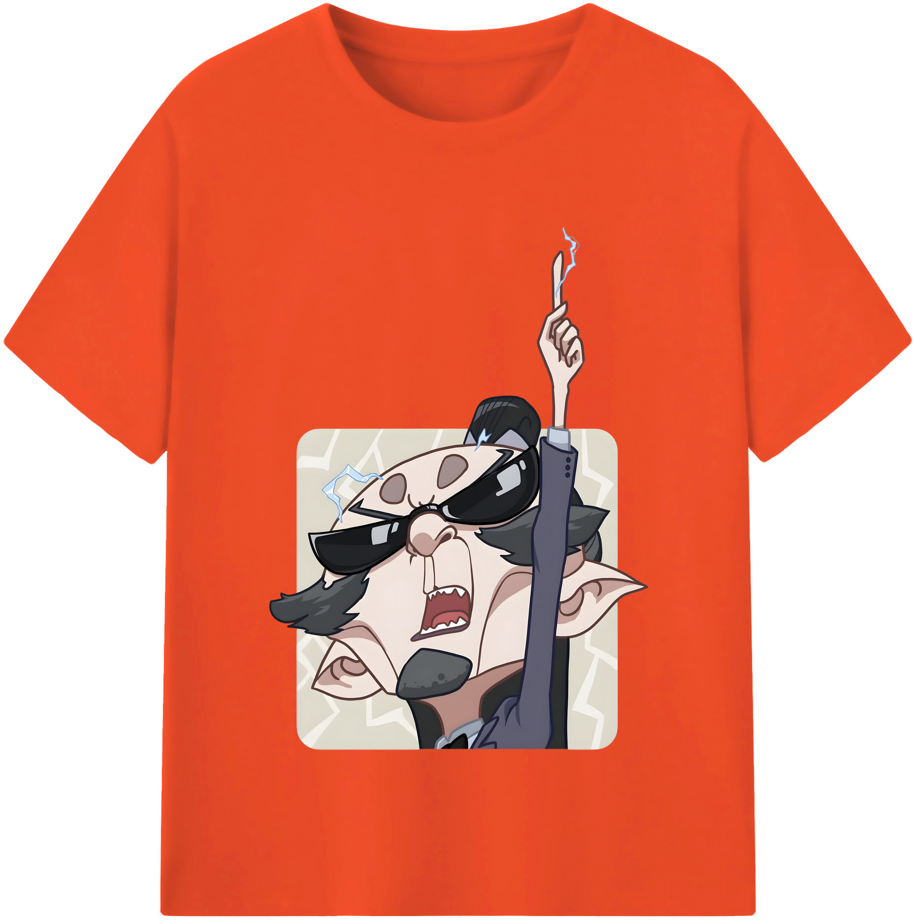 （画像用） Ne Zha 2 ナタ 魔童の大暴れ 綿100％半袖Tシャツ（フロントプリント）